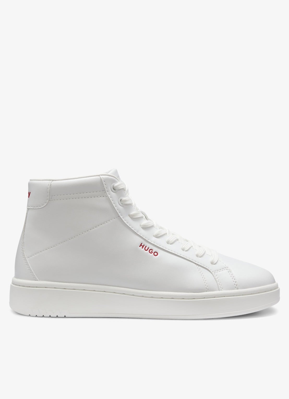 HUGO Sneaker met logo - voorkant 4 wit
