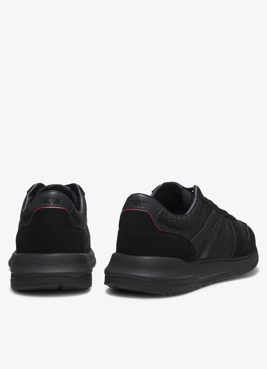HUGO Sneaker met logo - achterkant 5 zwart