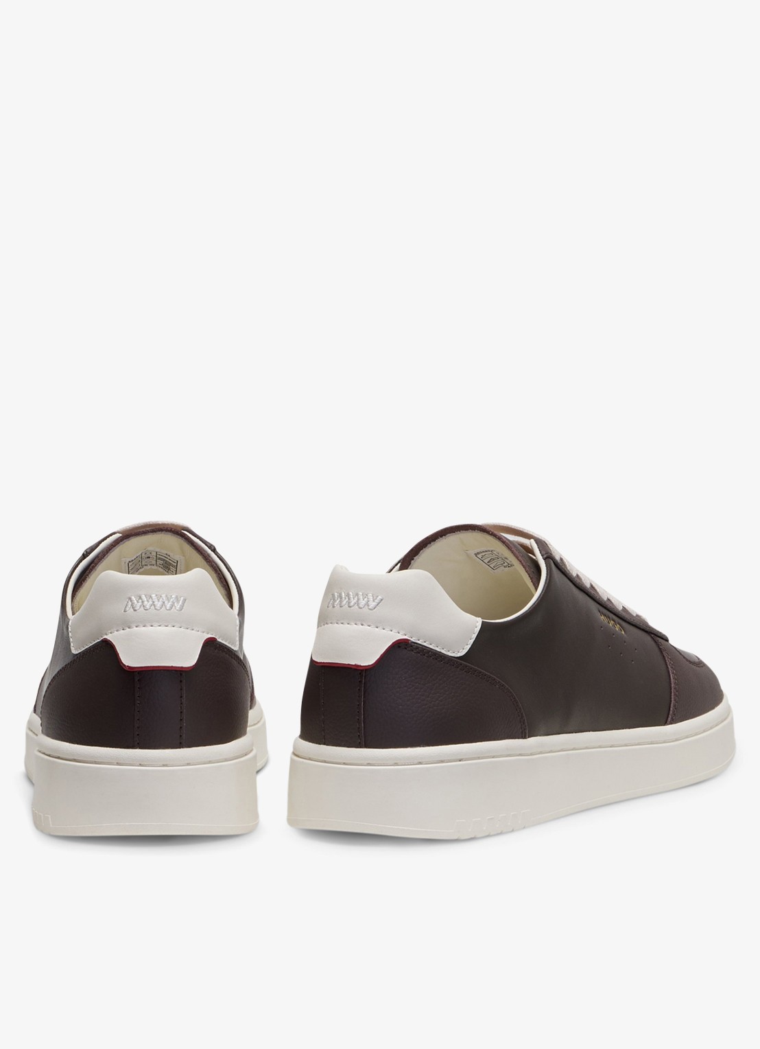 HUGO Sneaker van leer met logo - detail 5 open brown-241 / bruin