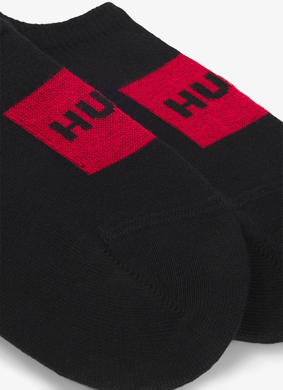 HUGO Sneakersokken met logo in 2-pack - detail 3 zwart