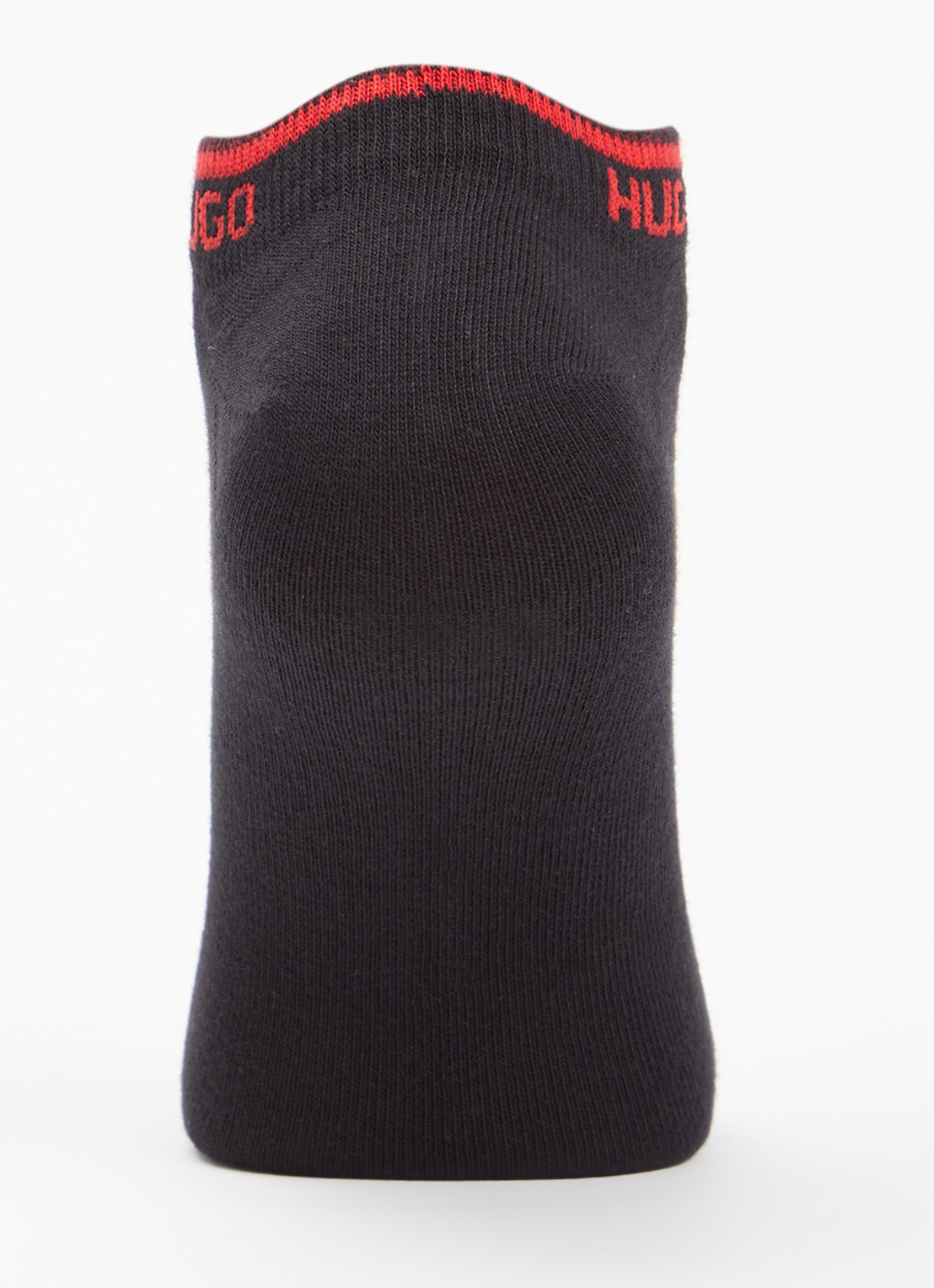HUGO Sneakersokken met logo in 3-pack - voorkant 3 zwart