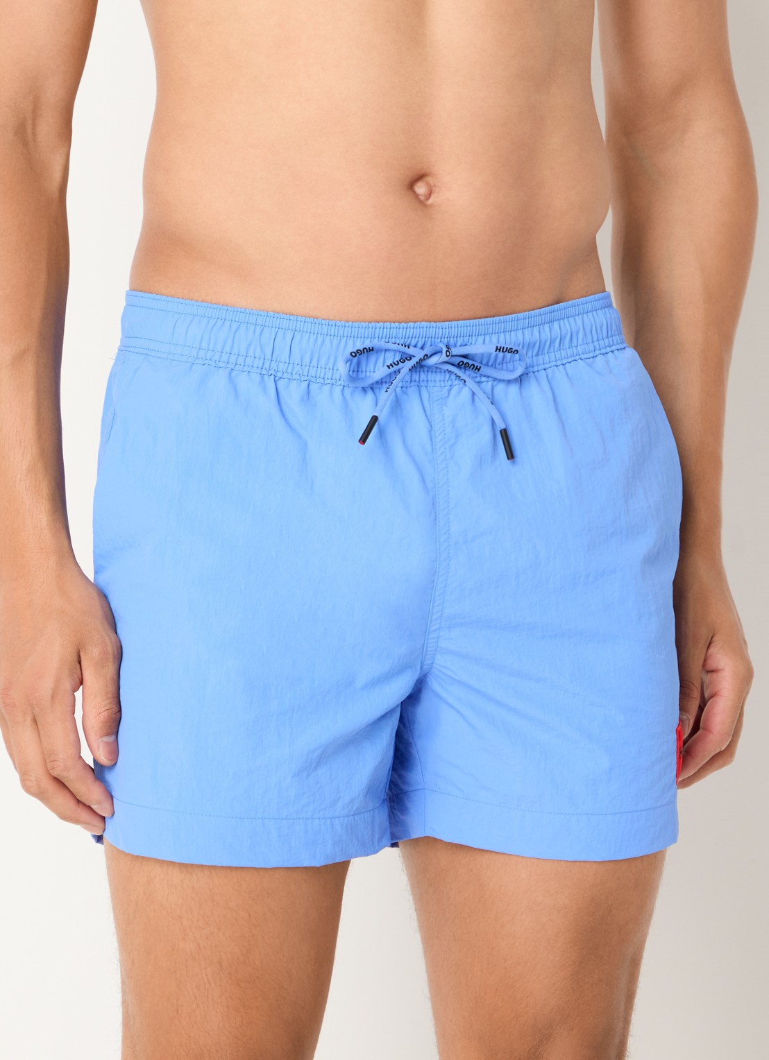 HUGO Sneldrogende zwemshorts met logolabel - detail 3 light/pastel blue-450 / blauw