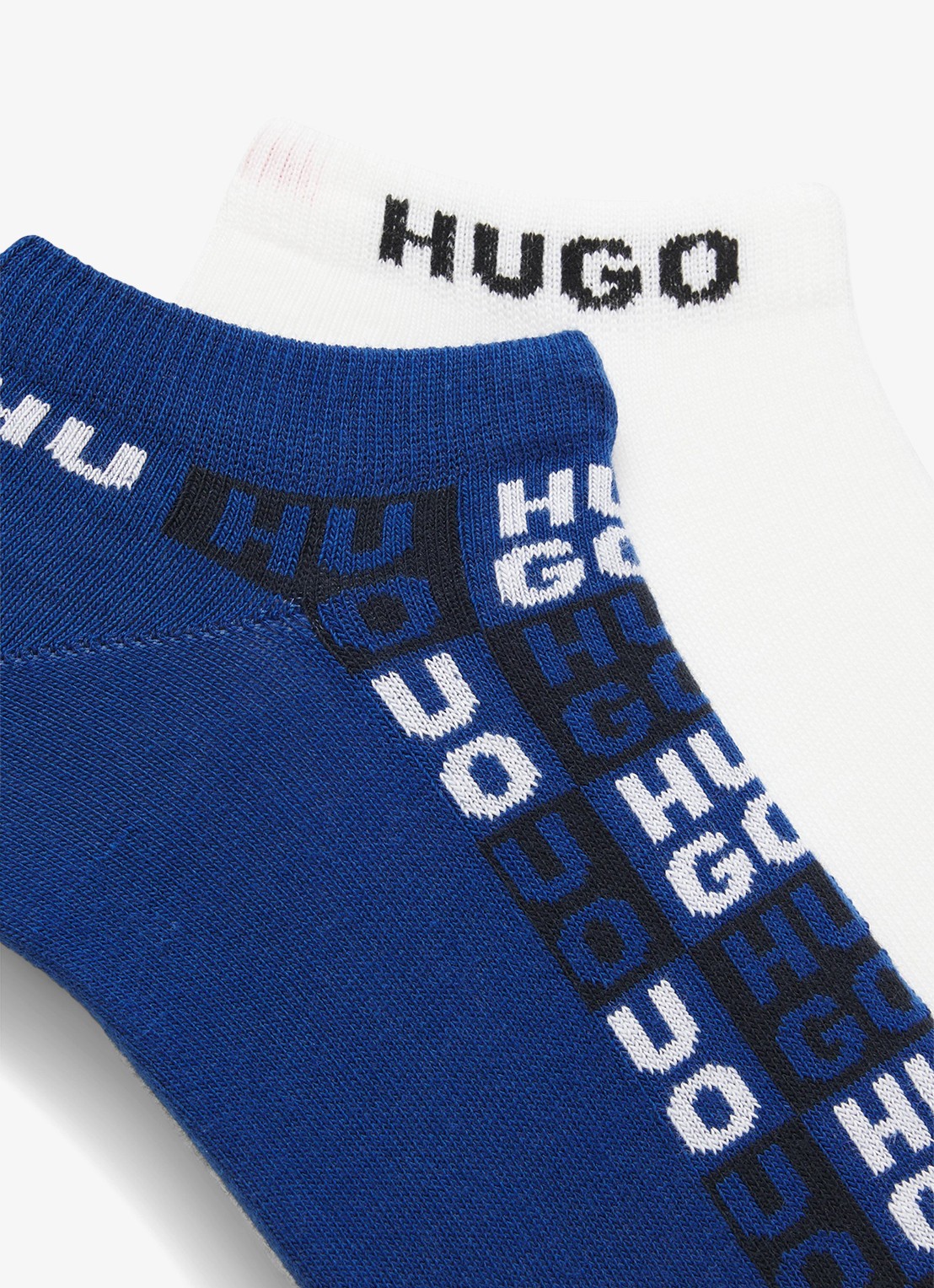 HUGO Sokken met logo in 2-pack - detail 3 donkerblauw