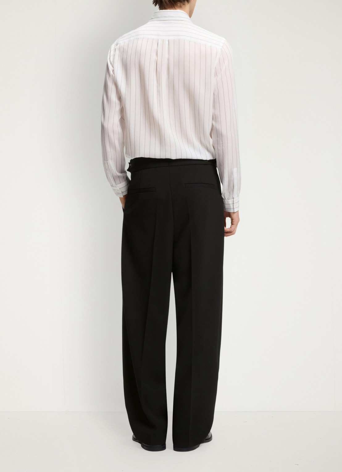 HUGO Straight fit pantalon met steekzakken - detail 2 black-001 / zwart