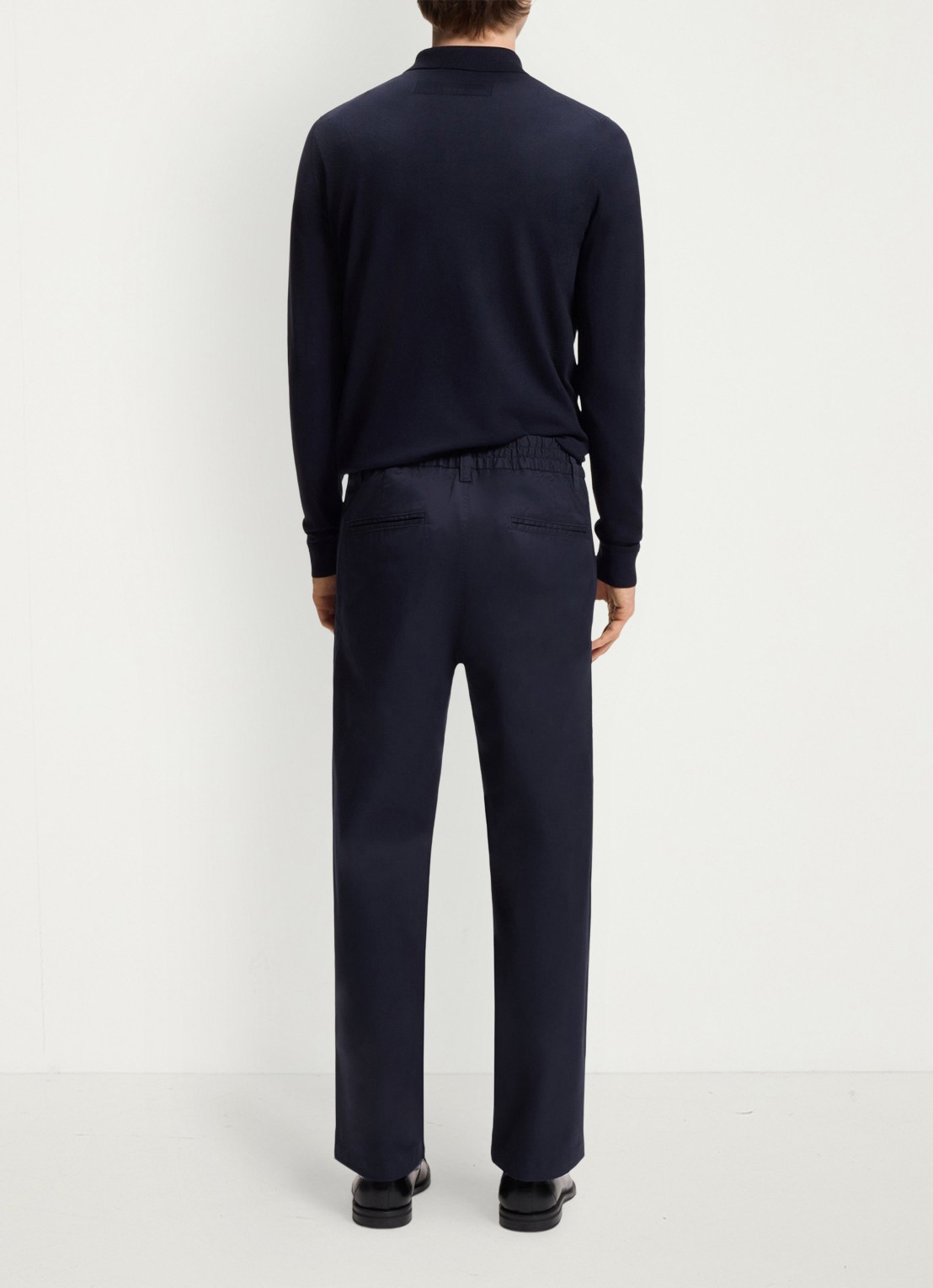 HUGO Straight leg chino in katoenblend - achterkant 6 blauw
