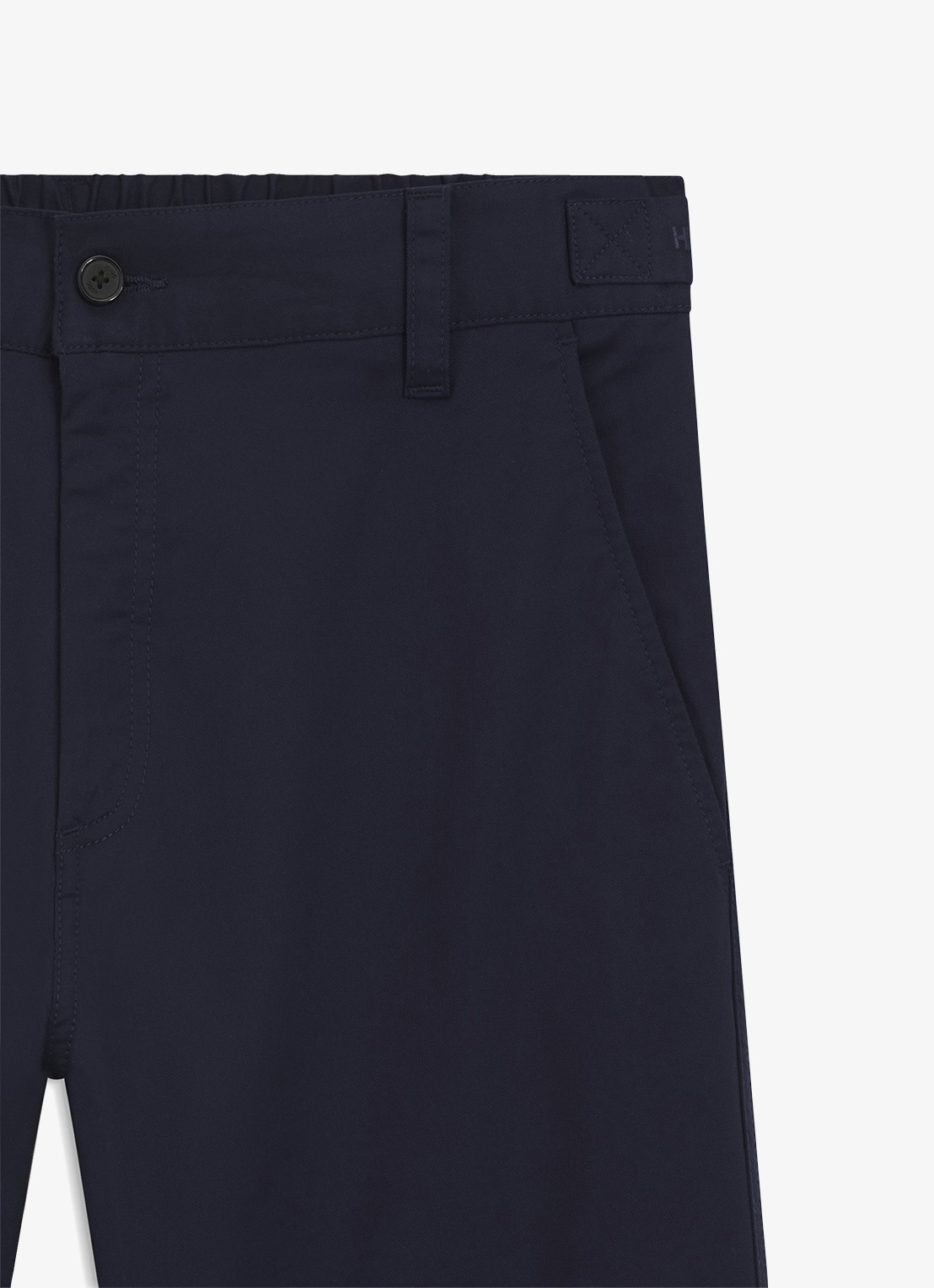 HUGO Straight leg chino in katoenblend - detail 3 blauw