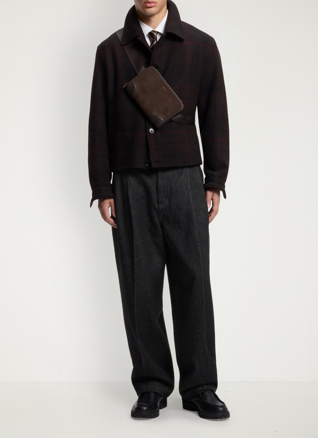HUGO Straight leg jeans met steekzakken - voorkant 3 zwart