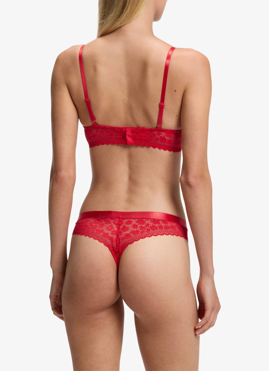 HUGO String met kant - achterkant 5 rood