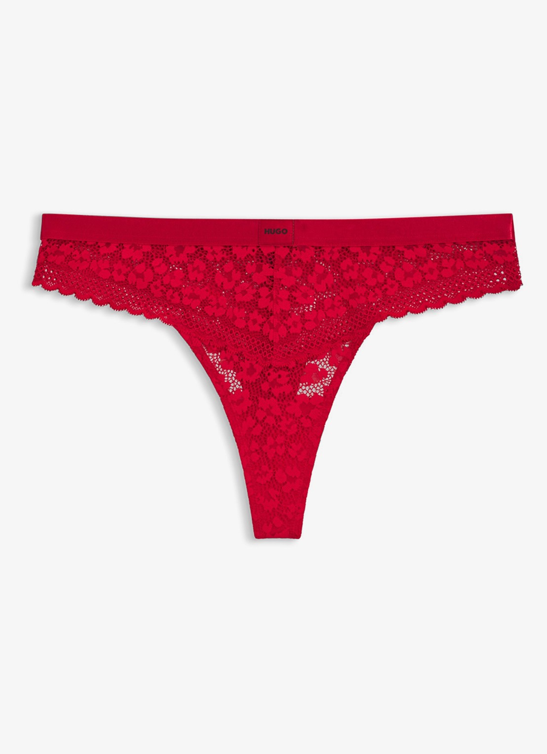 HUGO String met kant - voorkant 4 rood