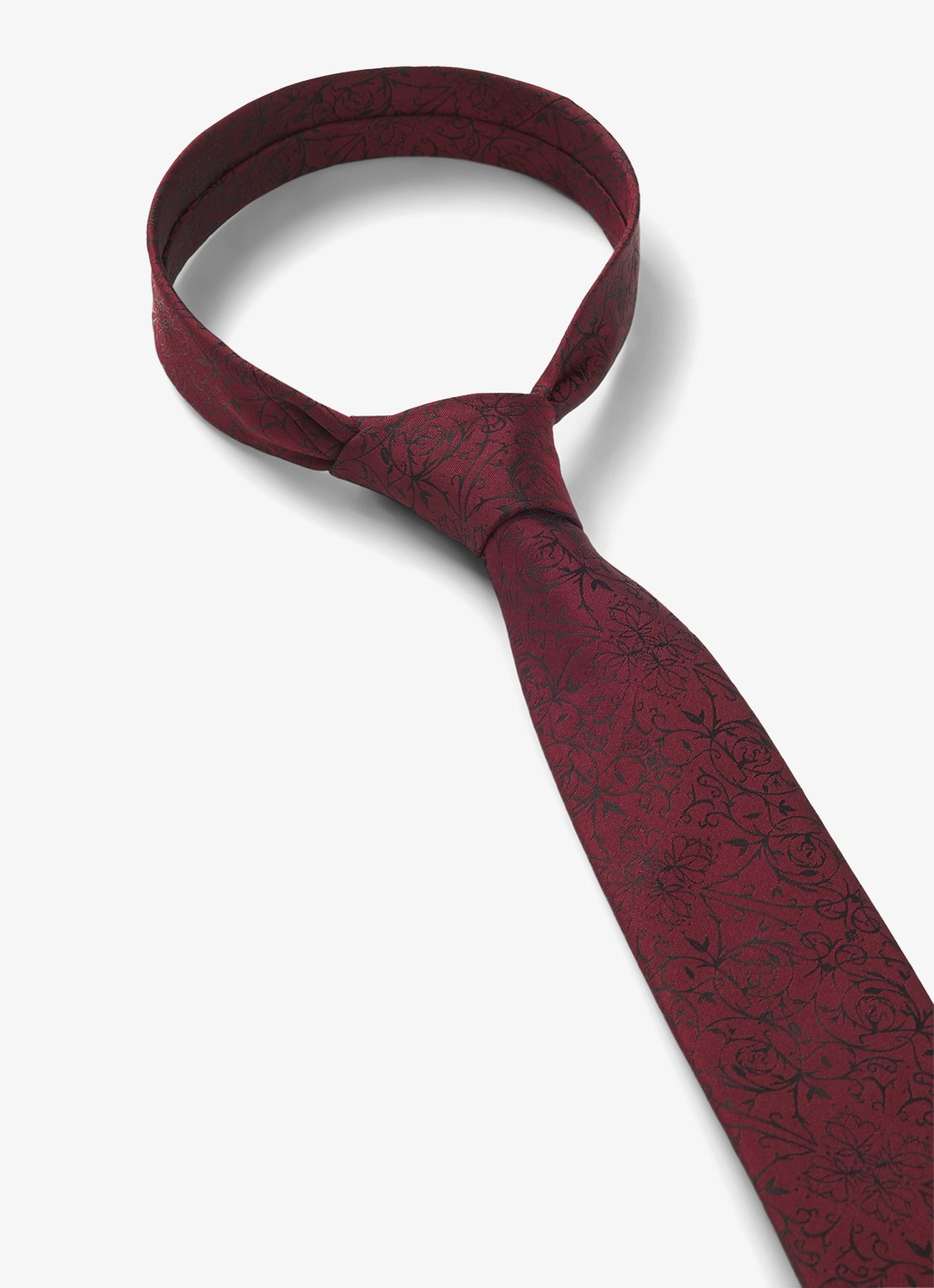 HUGO Stropdas in zijdeblend - detail 5 dark pink-654 / roze
