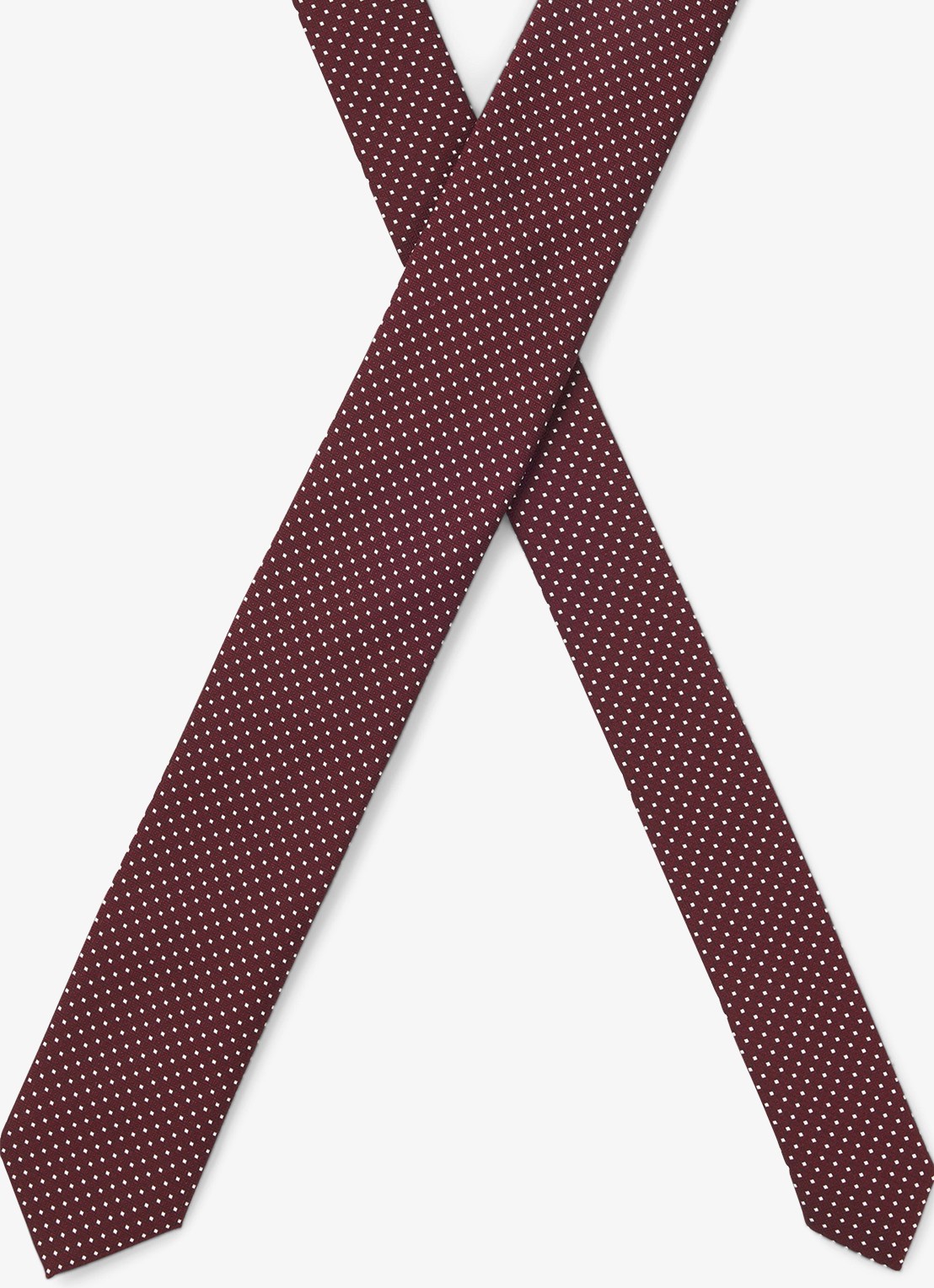 HUGO Stropdas - detail dark pink-654 / roze