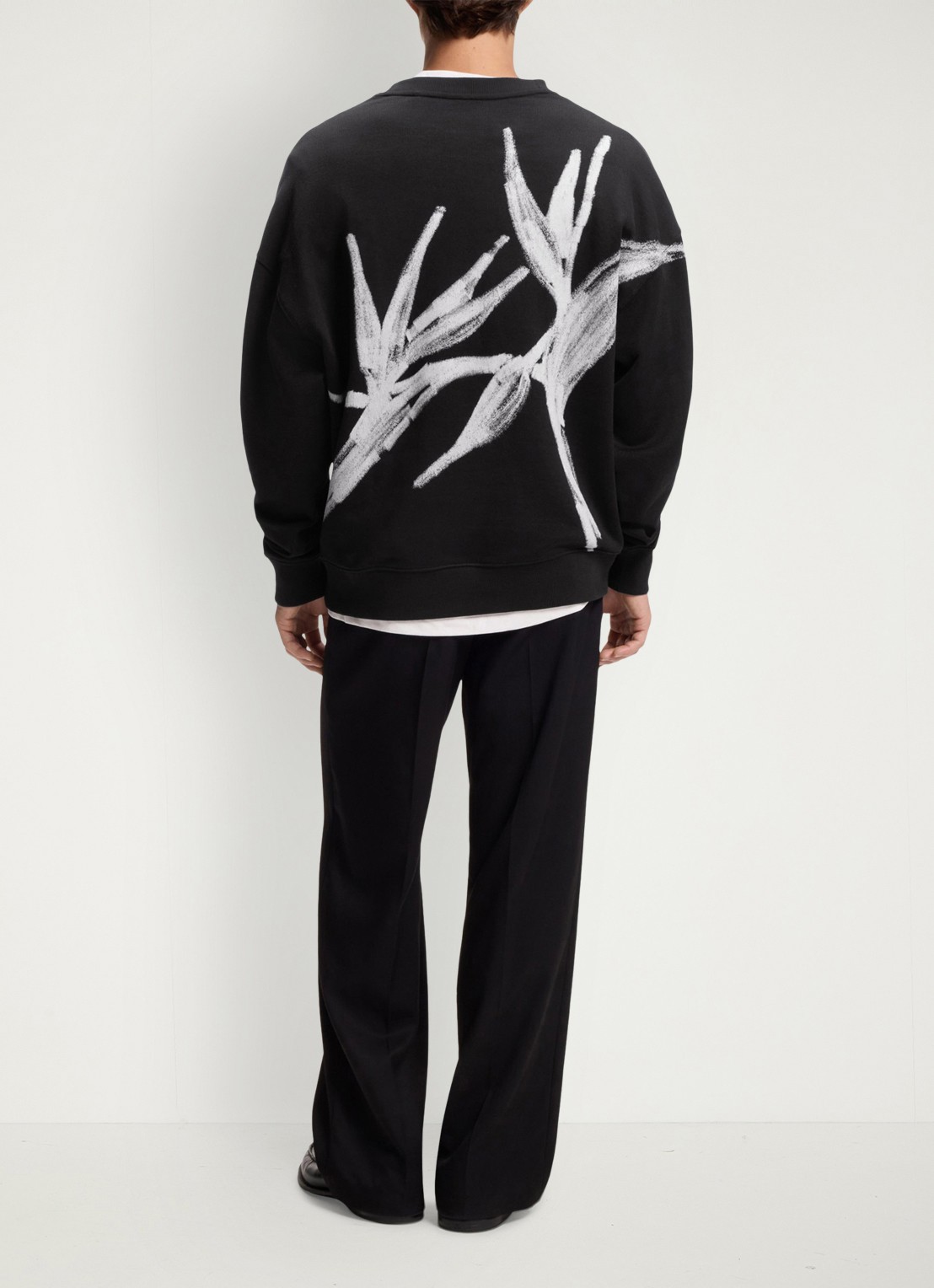 HUGO Sweater met logo - achterkant 3 zwart