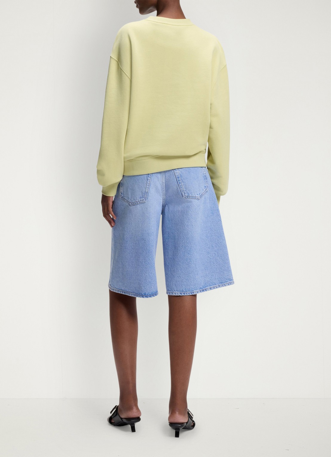 HUGO Sweater met logoborduring - achterkant 5 beige