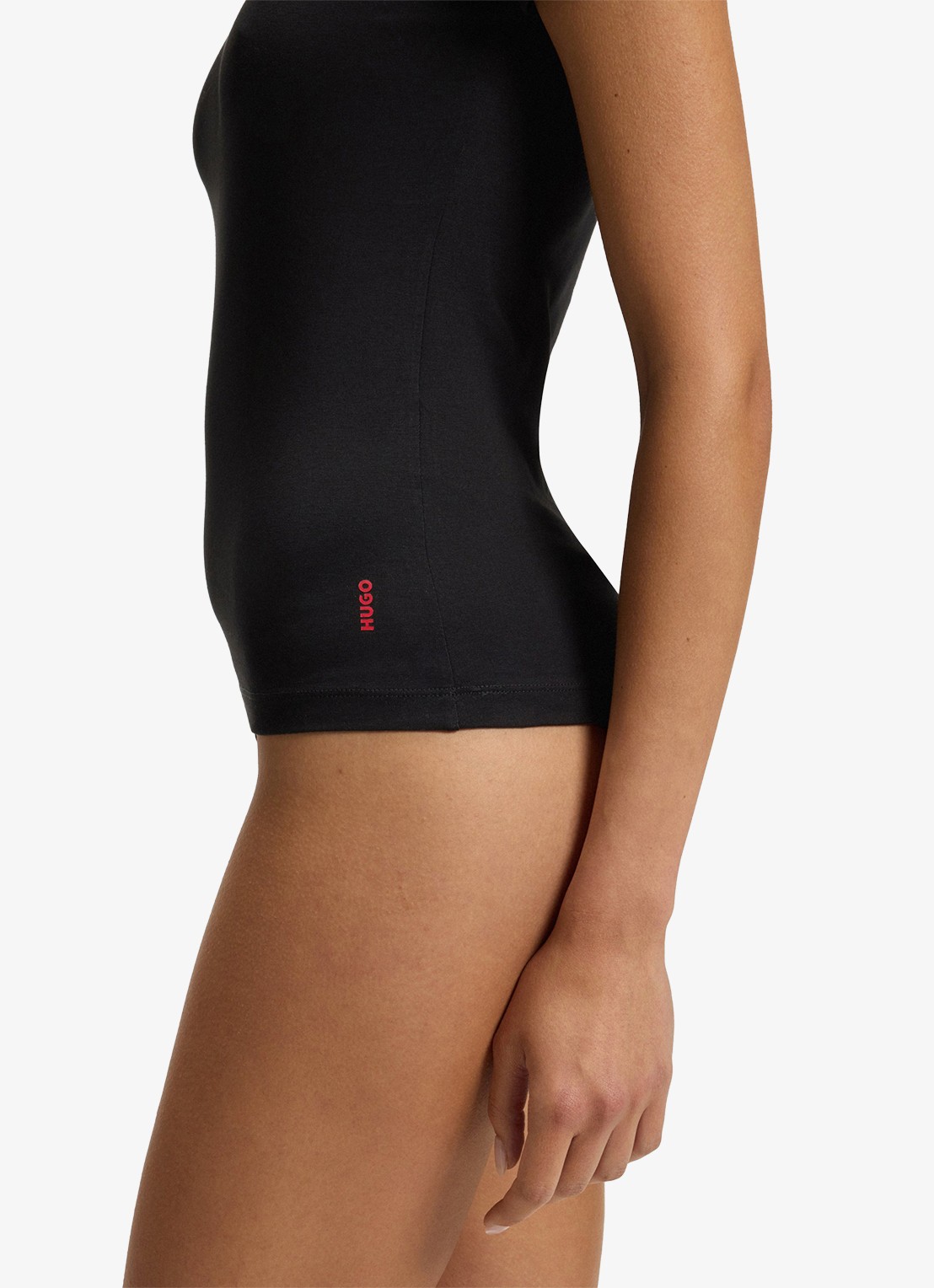 HUGO T-shirt met logo in 2-pack - detail 3 zwart