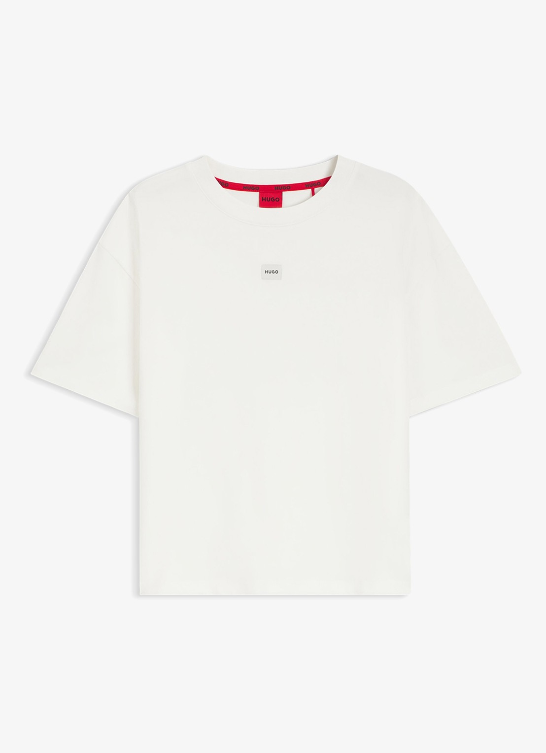 HUGO T-shirt met logo - voorkant wit