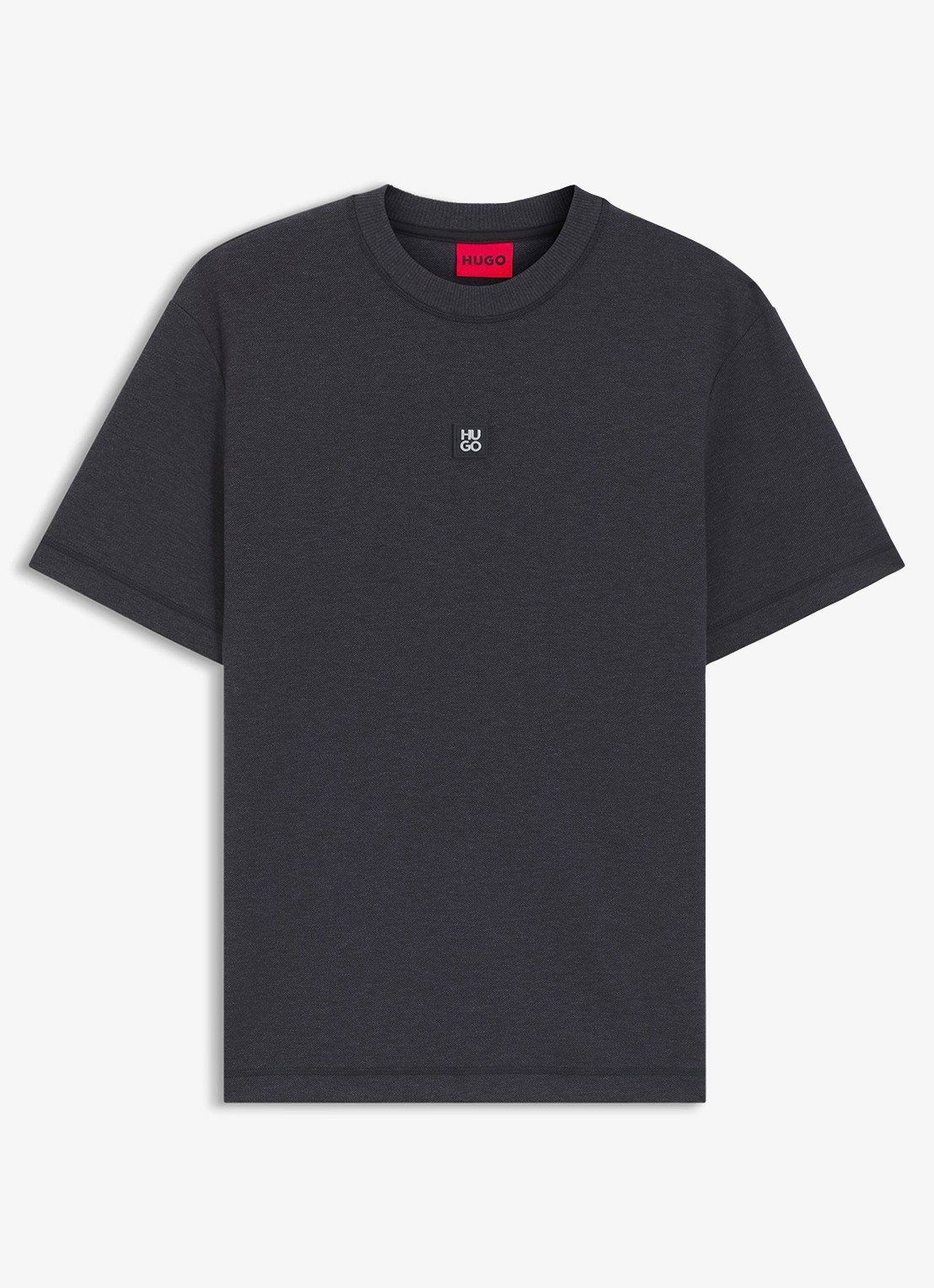 HUGO T-shirt met logo - voorkant donkergrijs