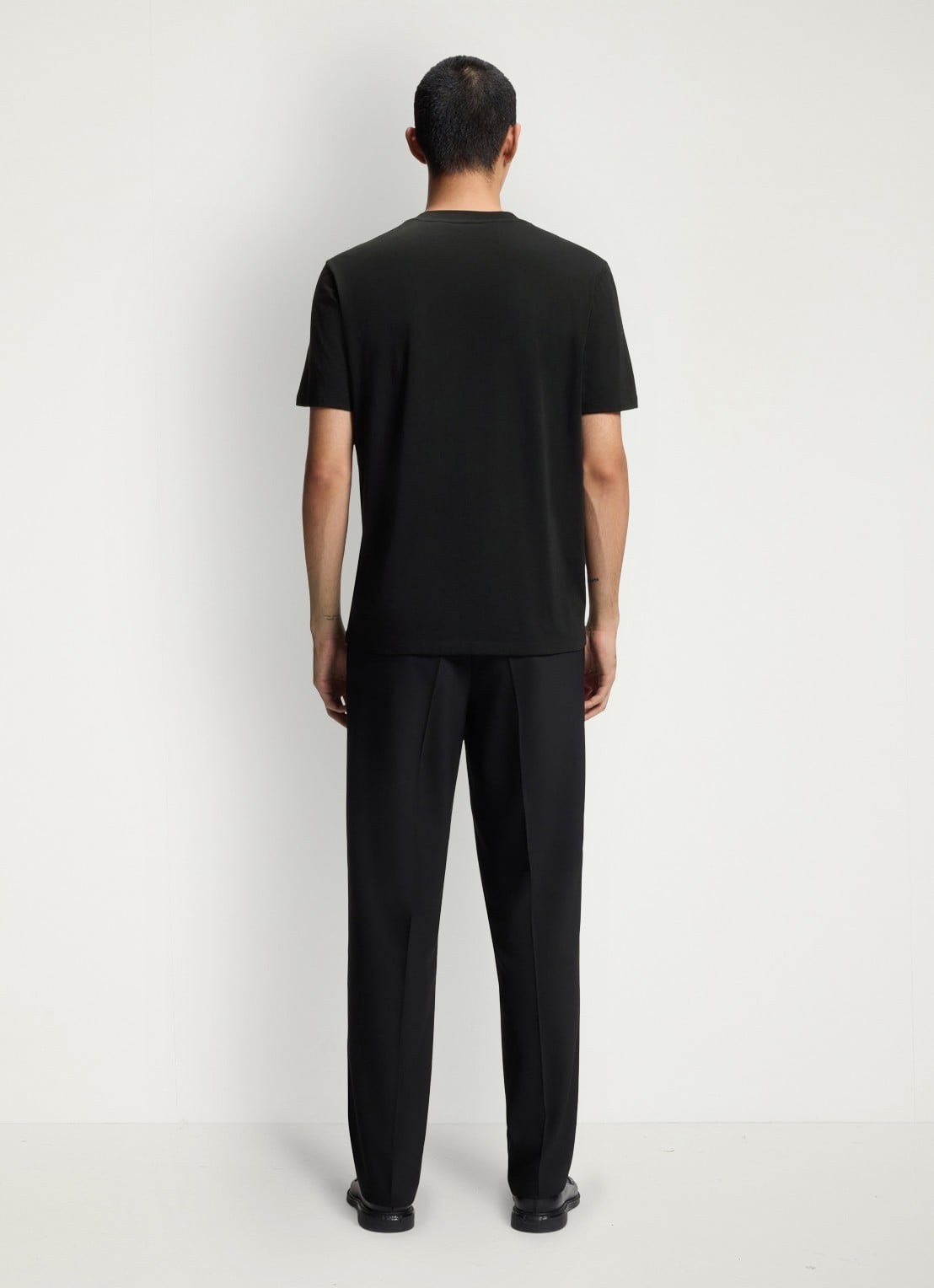 HUGO T-shirt met logoprint  - achterkant 5 zwart