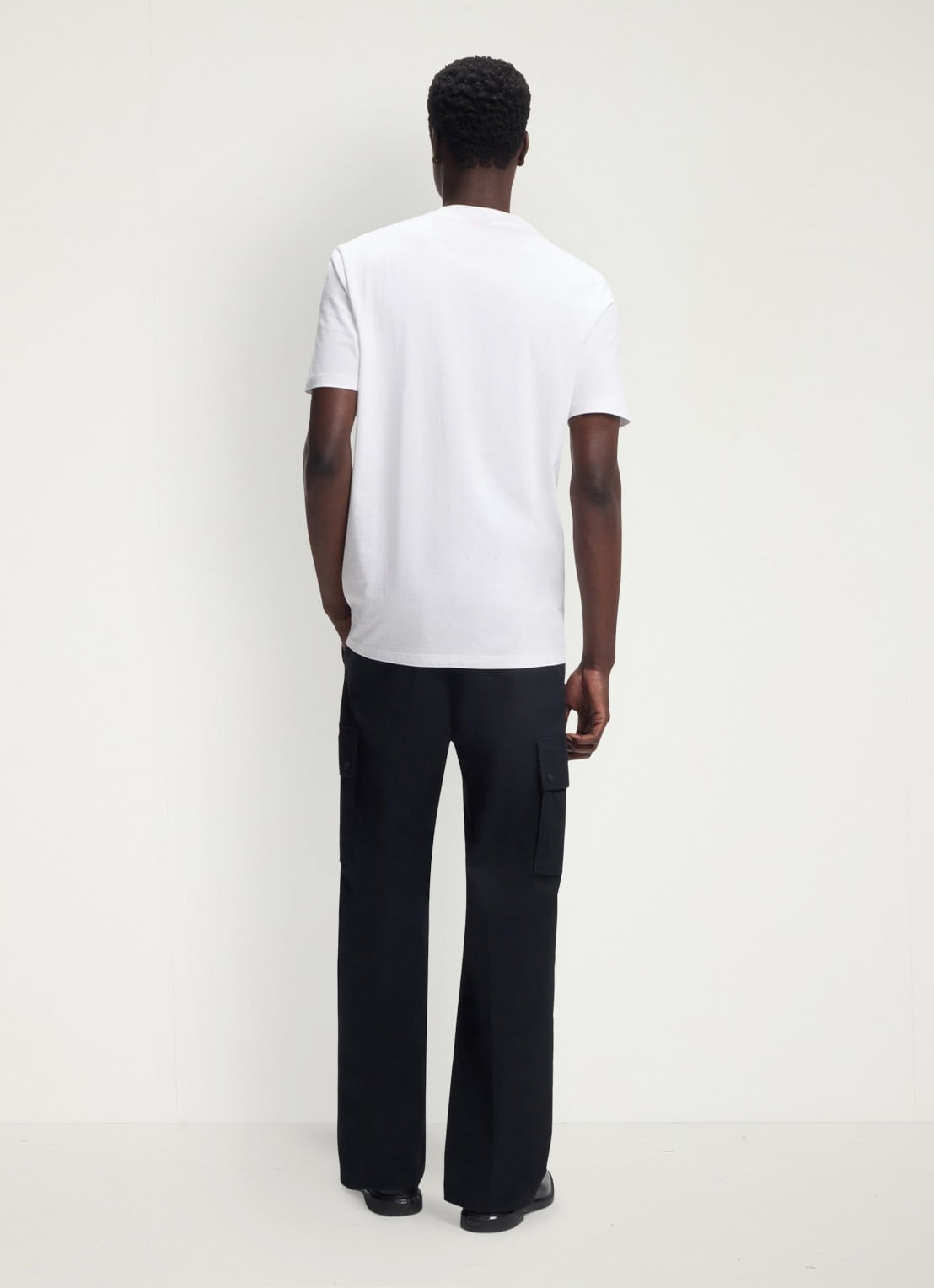 HUGO T-shirt met logoprint  - achterkant 3 wit