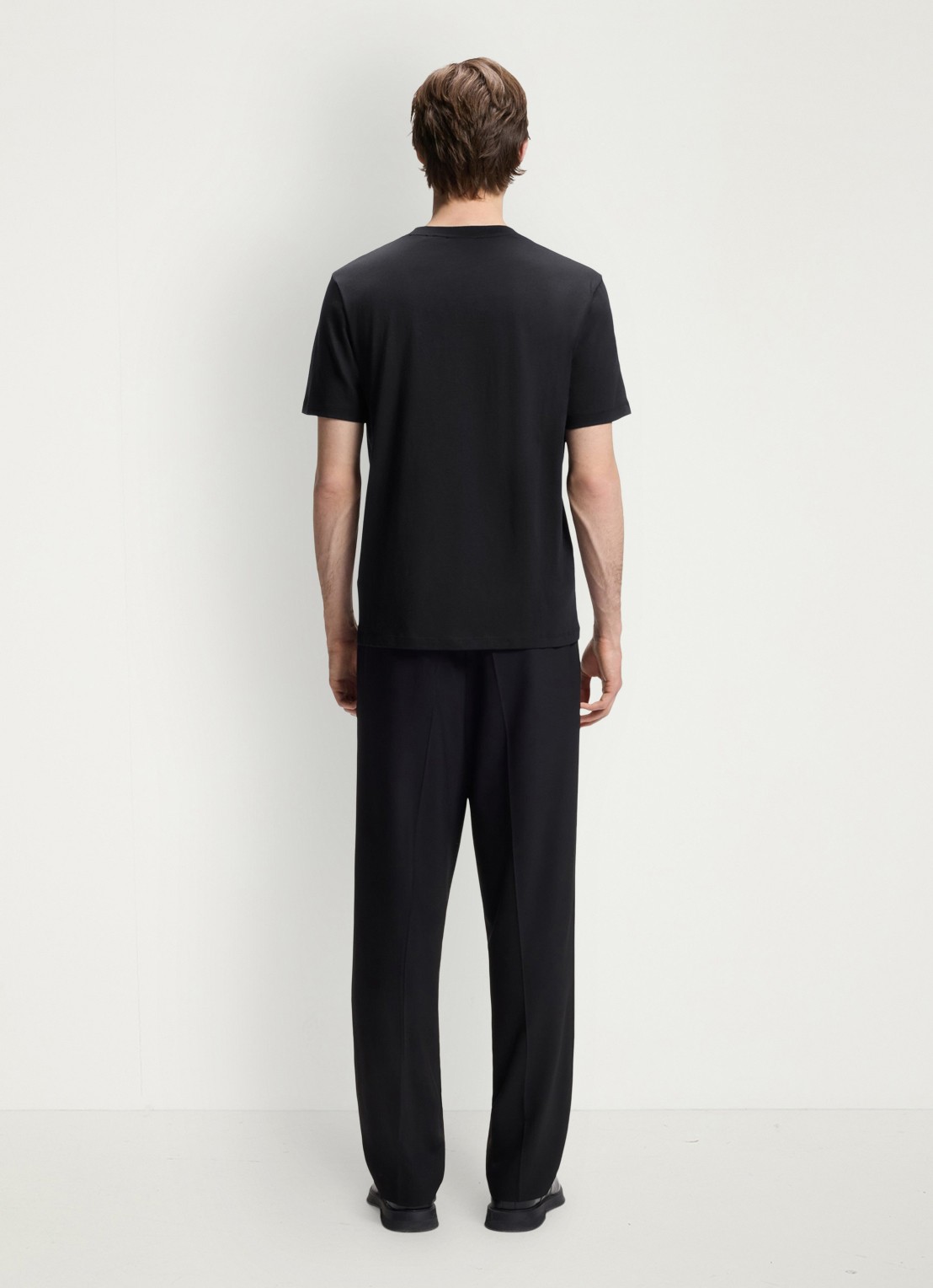HUGO T-shirt met logoprint - achterkant zwart