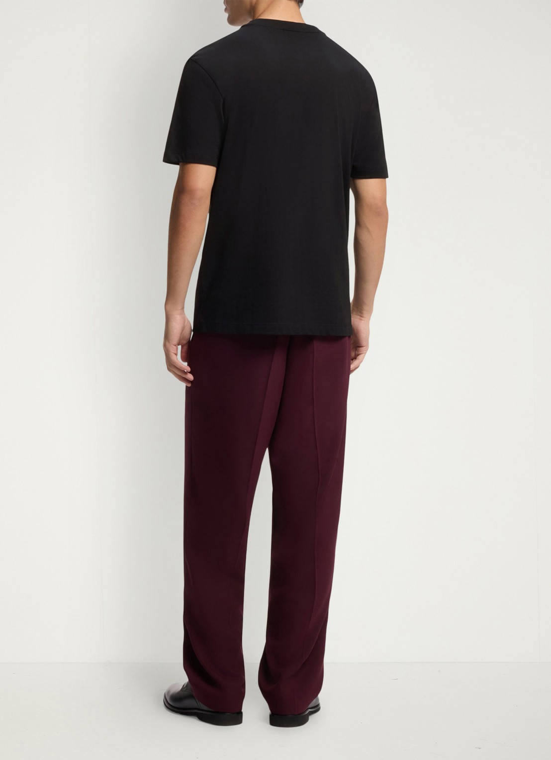 HUGO T-shirt met print - achterkant diepzwart