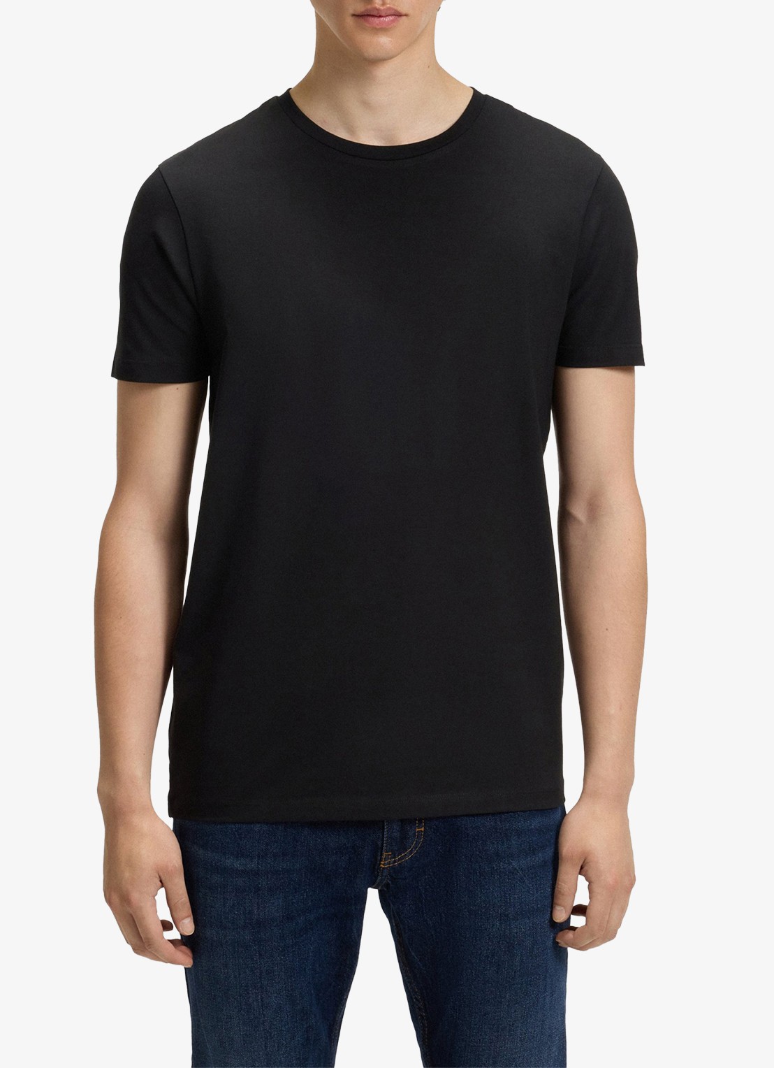 HUGO T-shirt met ronde hals in 2-pack - detail 4 zwart