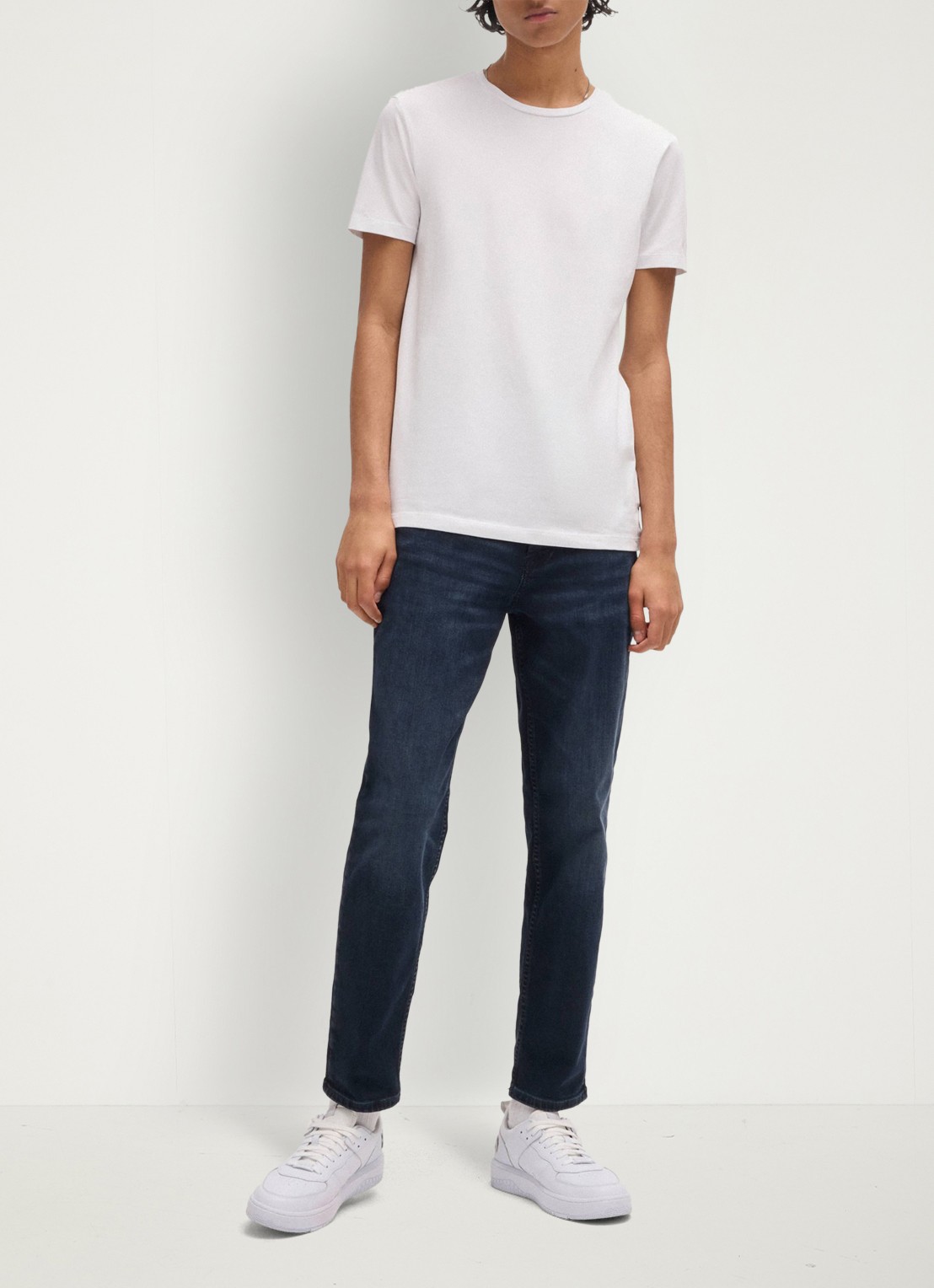 HUGO T-shirt met ronde hals in 2-pack - voorkant 2 diepzwart