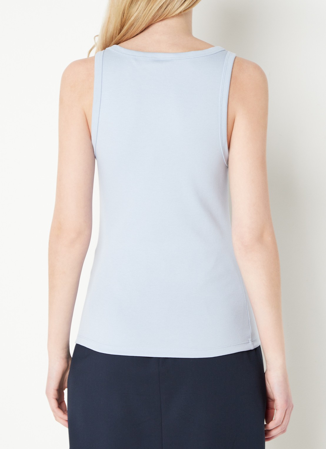 HUGO Tanktop met ribstructuur - achterkant 3 bright purple-527 / paars