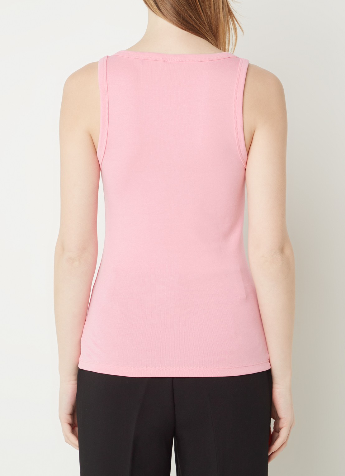 HUGO Tanktop met ribstructuur - achterkant 3 medium pink-664 / roze