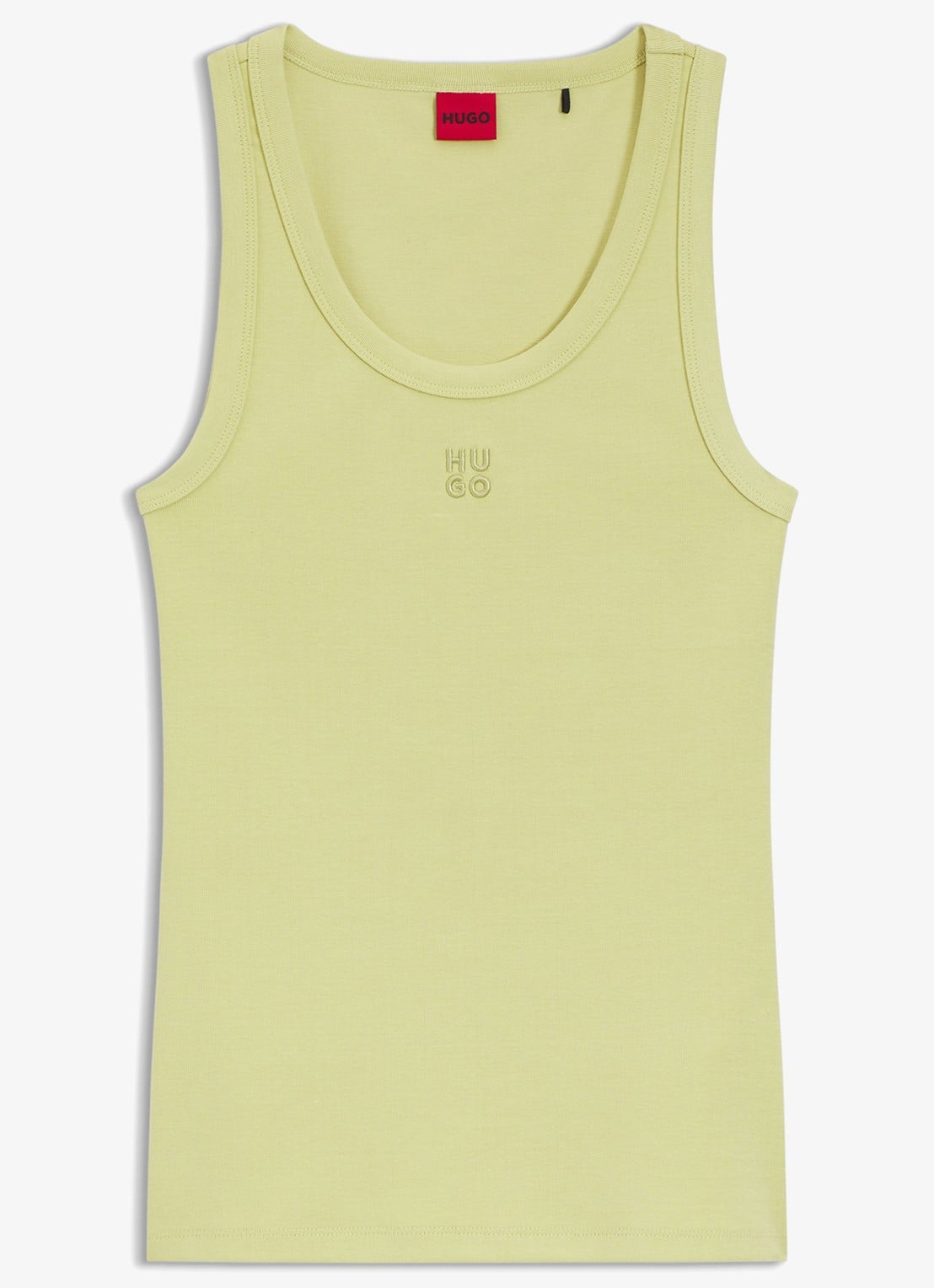 HUGO Tanktop met ribstructuur - voorkant 4 medium beige-267 / beige