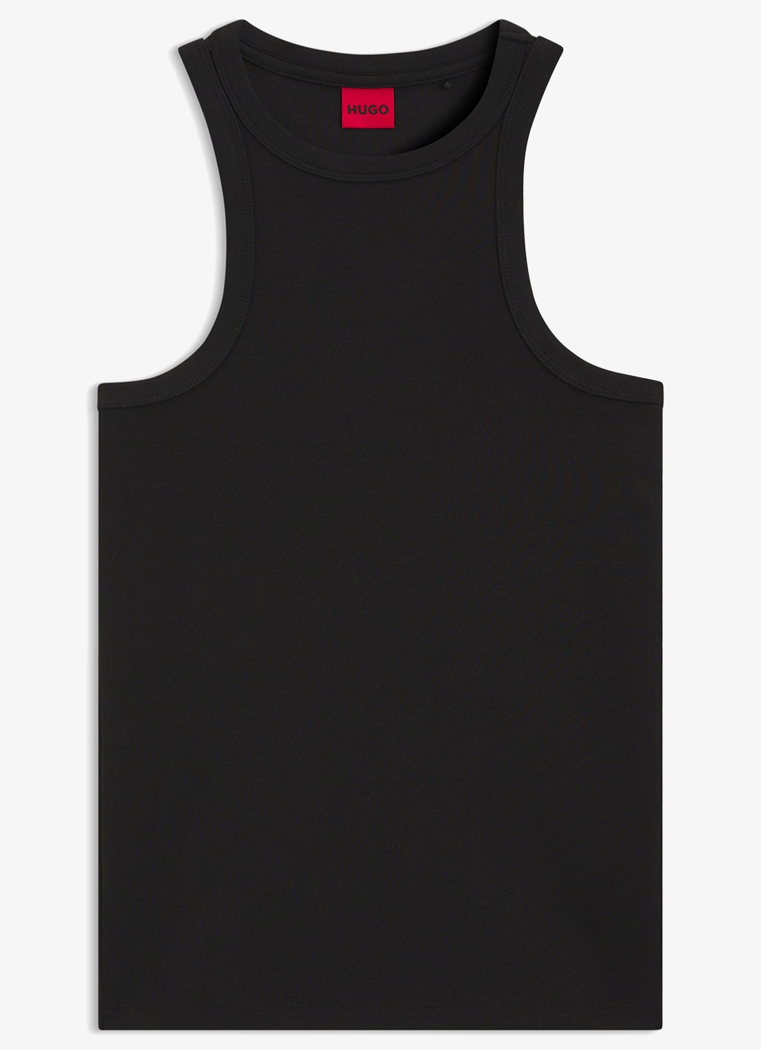 HUGO Tanktop met stretch - voorkant 4 zwart