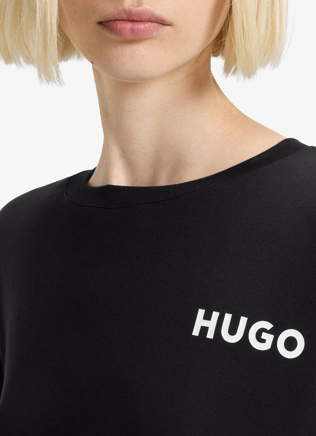 HUGO Unite pyjamatop met logo - detail 5 zwart