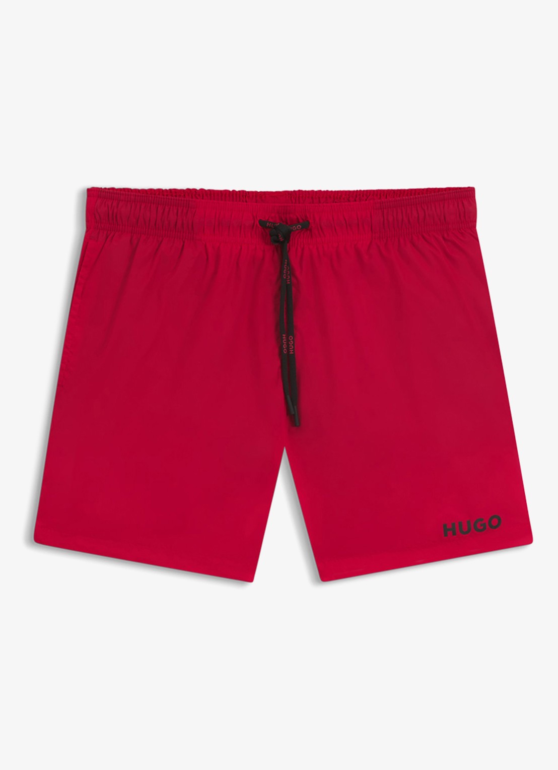 HUGO Volledig gevoerde zwemshort met contrastlogo - voorkant 2 open pink-693 / roze