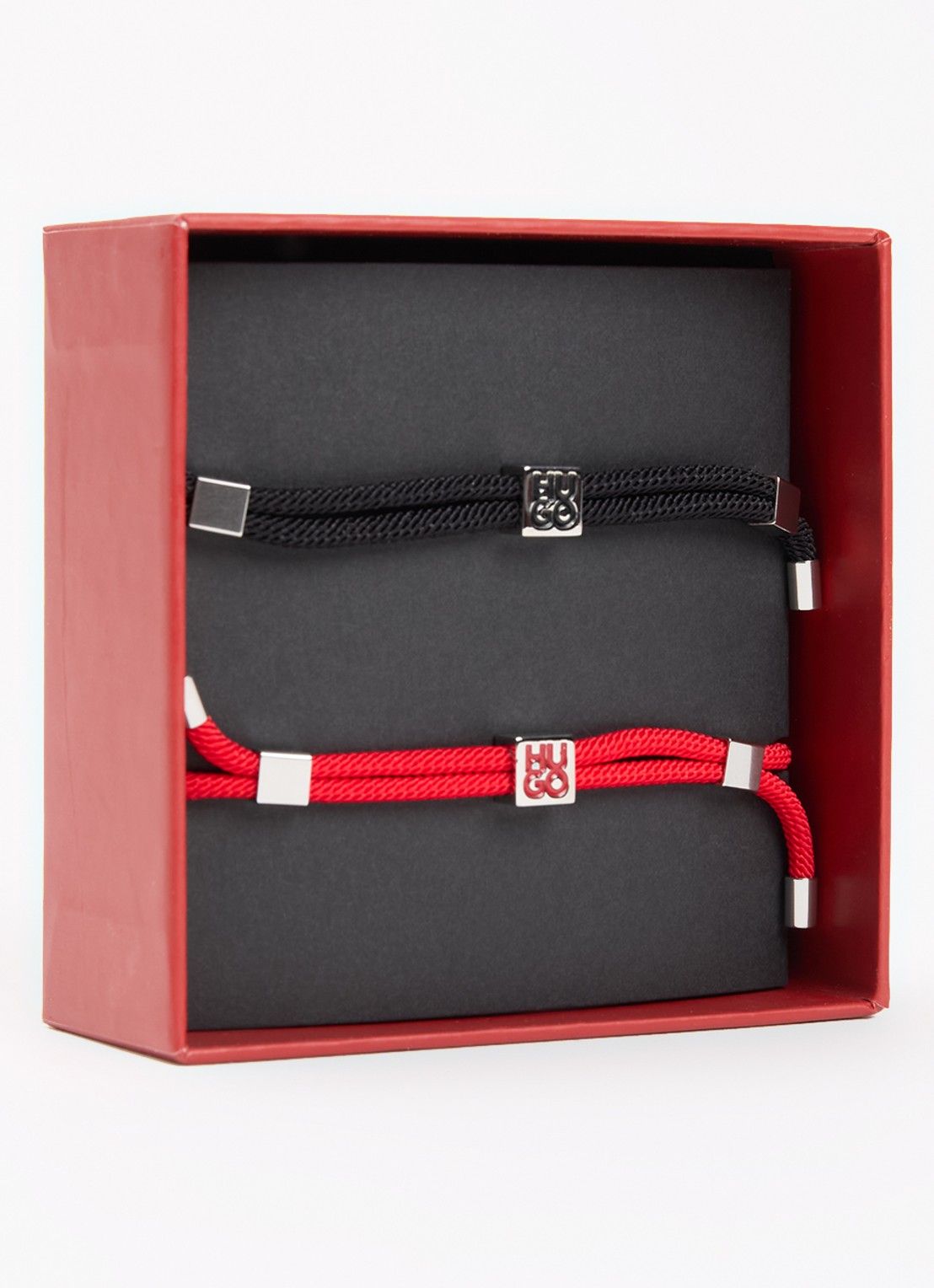 HUGO Wikkelarmband met logo in set van 2 - detail 3 open miscellaneous-960 / multicolor