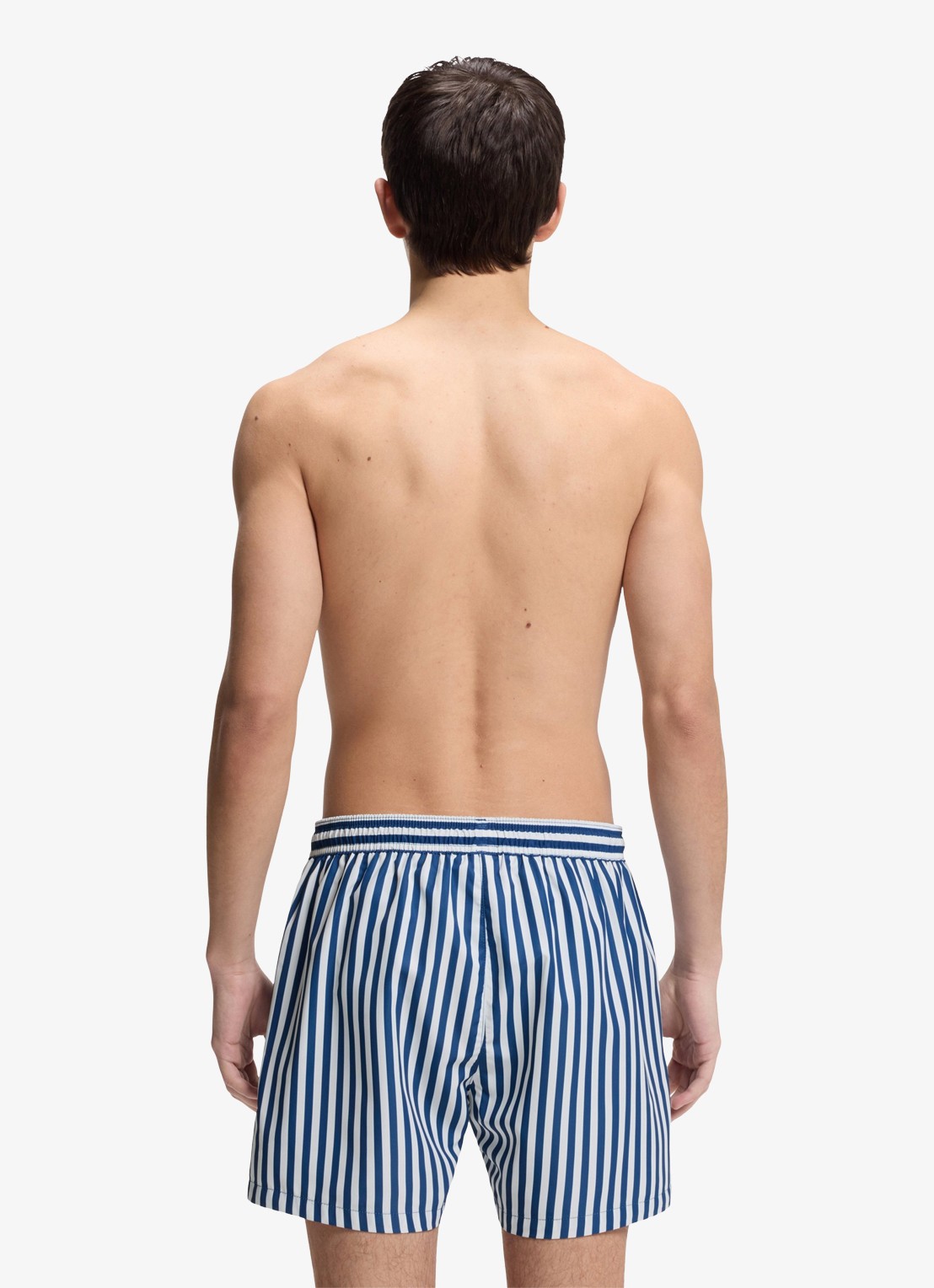 HUGO Zwemshort met streepprint - achterkant 3 blauw