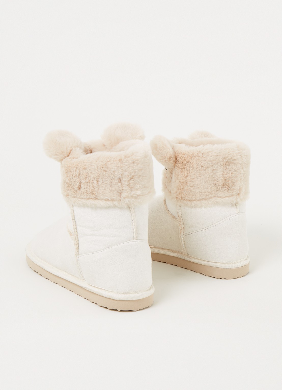 Hunkemöller Pantoffel met imitatiebont - detail 3 beige