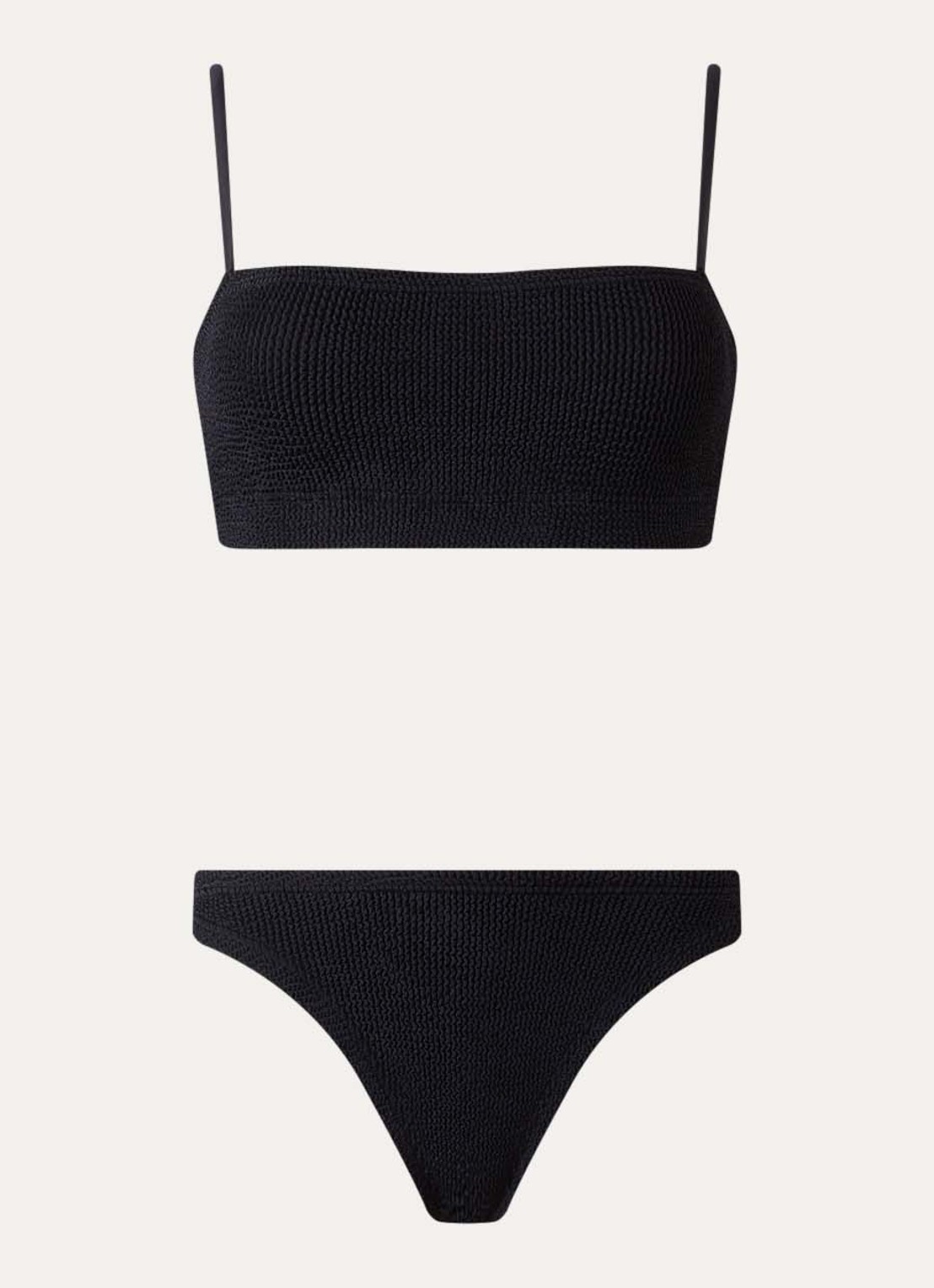 Hunza G Gigi bikiniset met structuur - voorkant 2 zwart