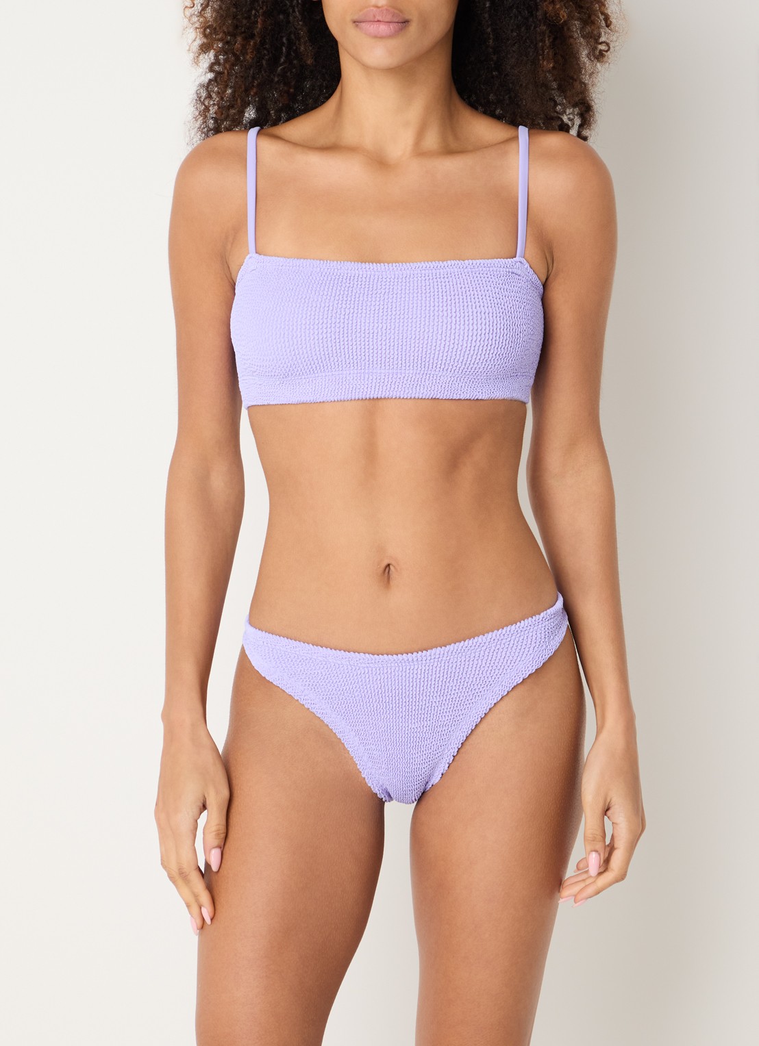 Hunza G Gigi bikiniset met structuur - detail 4 lavendel