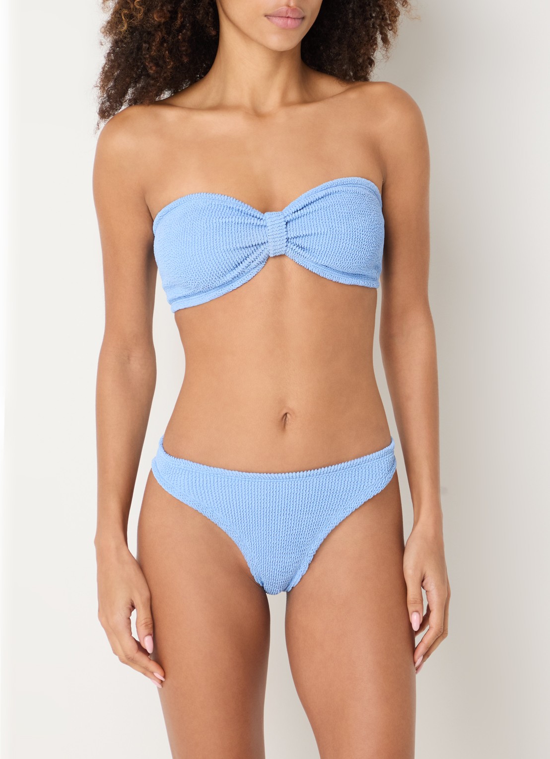 Hunza G Jean bikiniset met structuur - detail 3 blauwgrijs