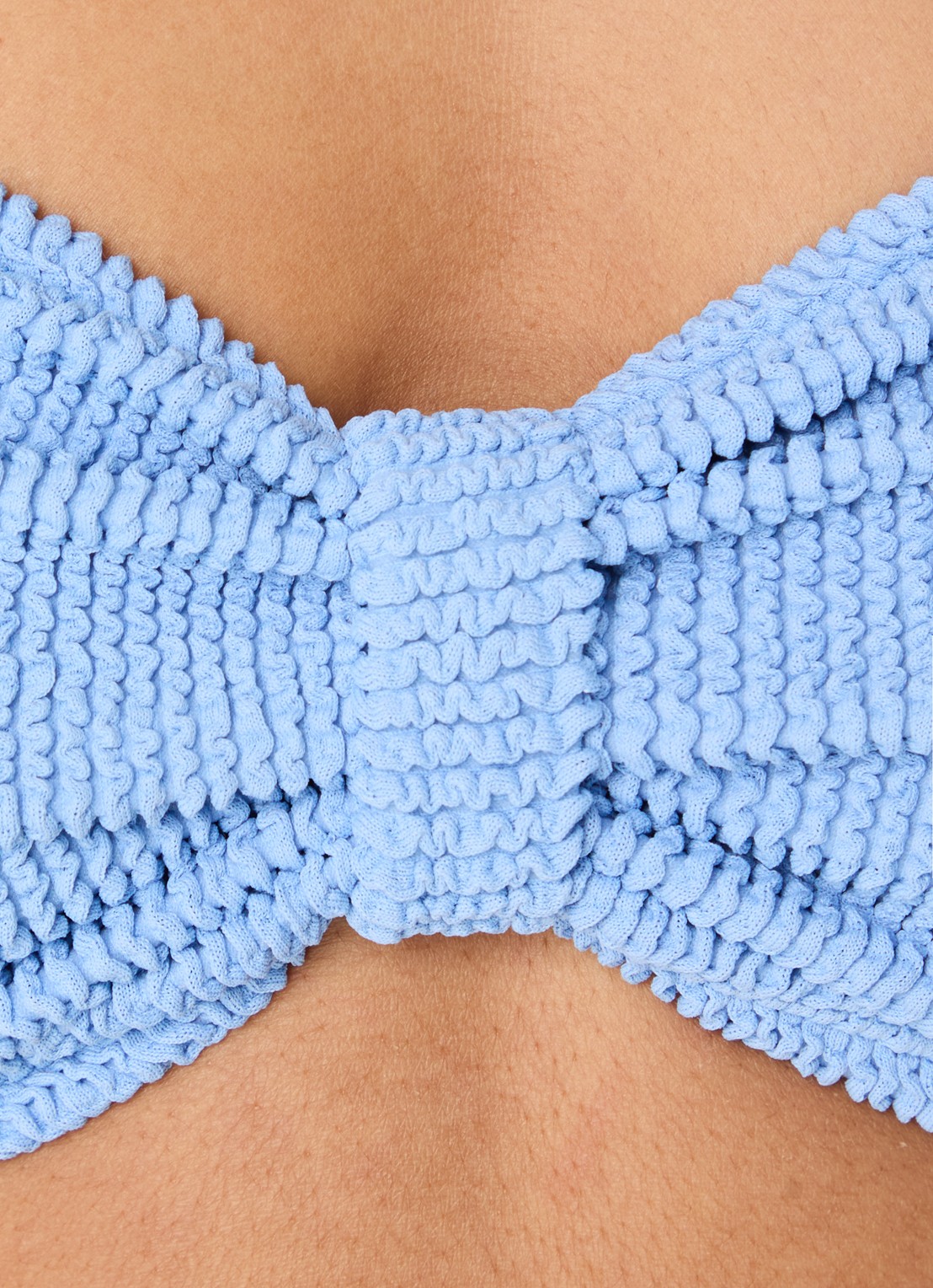 Hunza G Jean bikiniset met structuur - detail 4 blauwgrijs