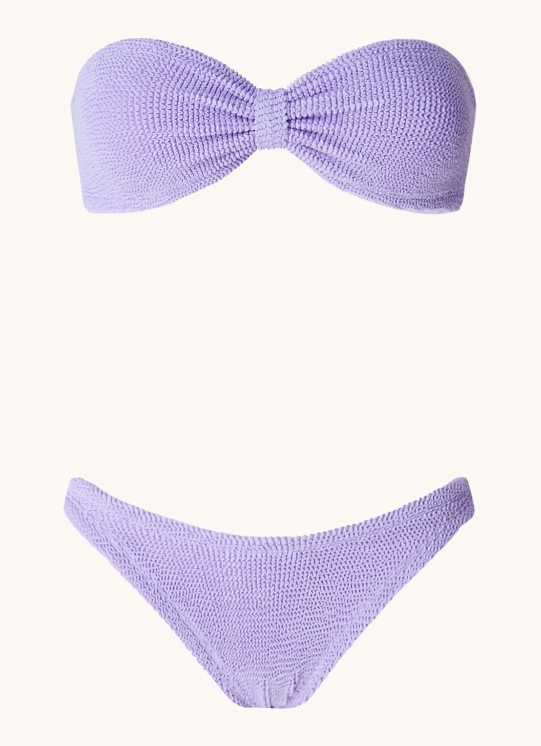 Hunza G Jean bikiniset met structuur - voorkant lila