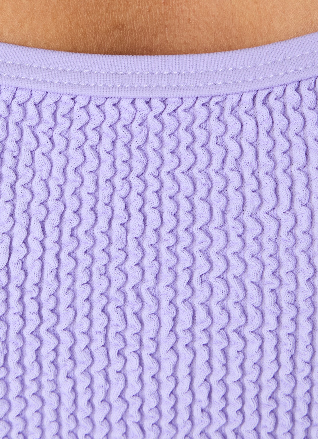 Hunza G Pamela badpak met structuur - detail 2 lila