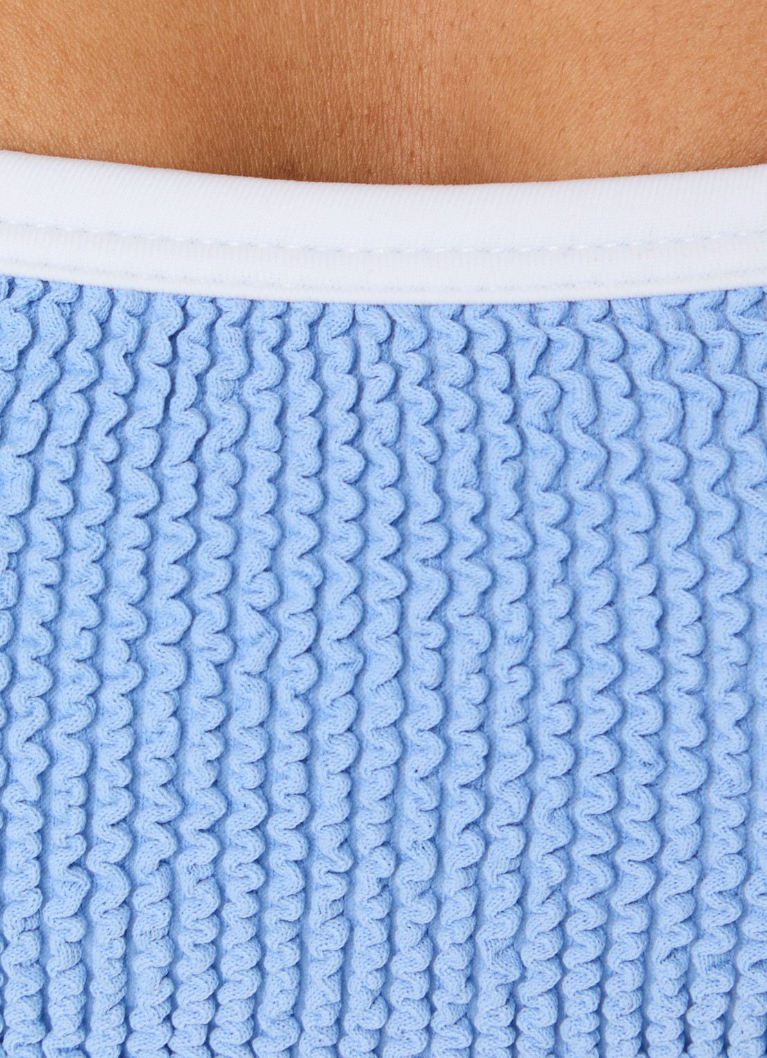 Hunza G Tyler bikiniset met structuur - detail 2 blauwgrijs