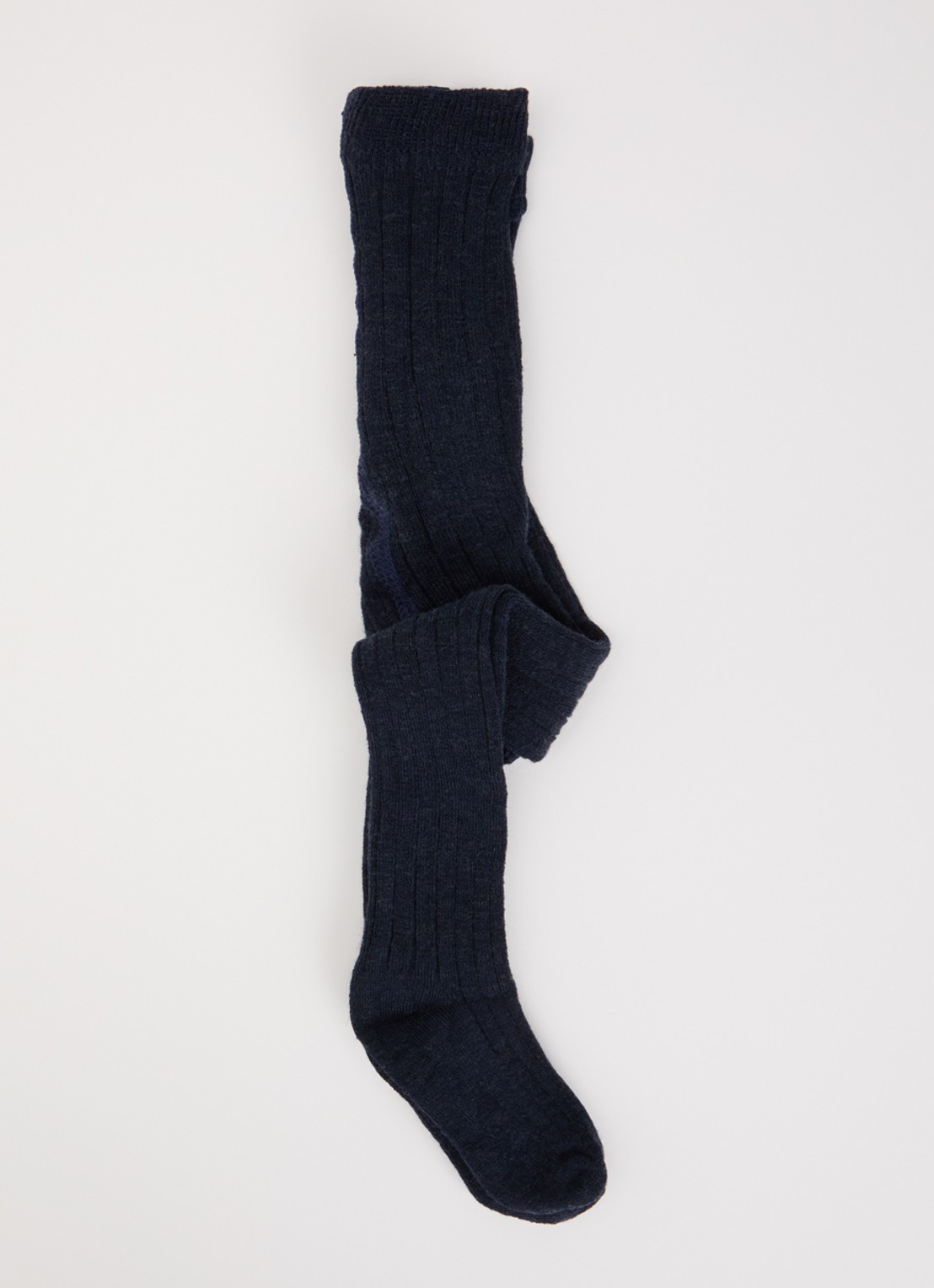 Huttelihut Ribgebreide maillot in wolblend in 2-pack - detail donkerblauw