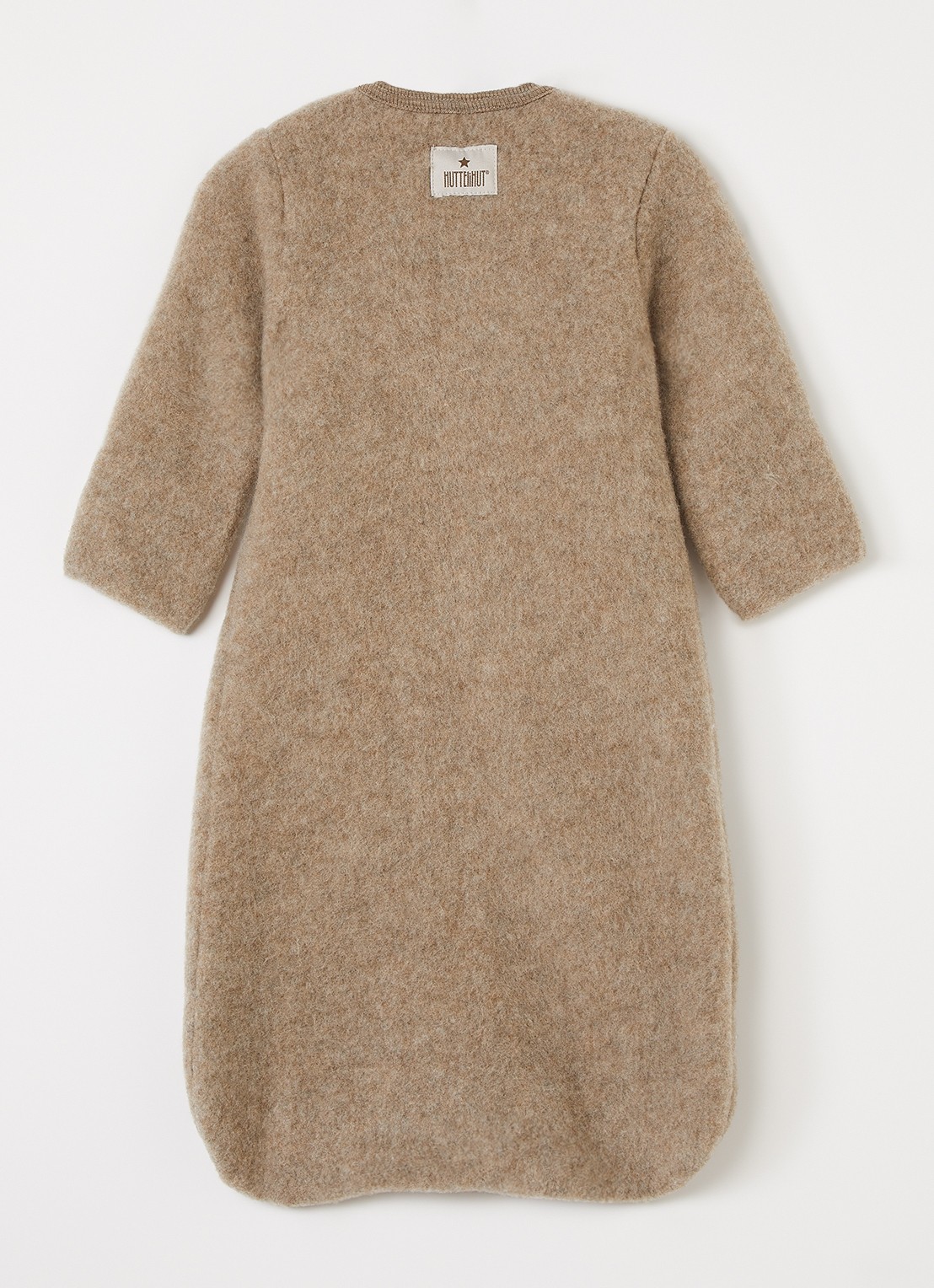 Huttelihut Trappelzak van wol - achterkant 3 beige