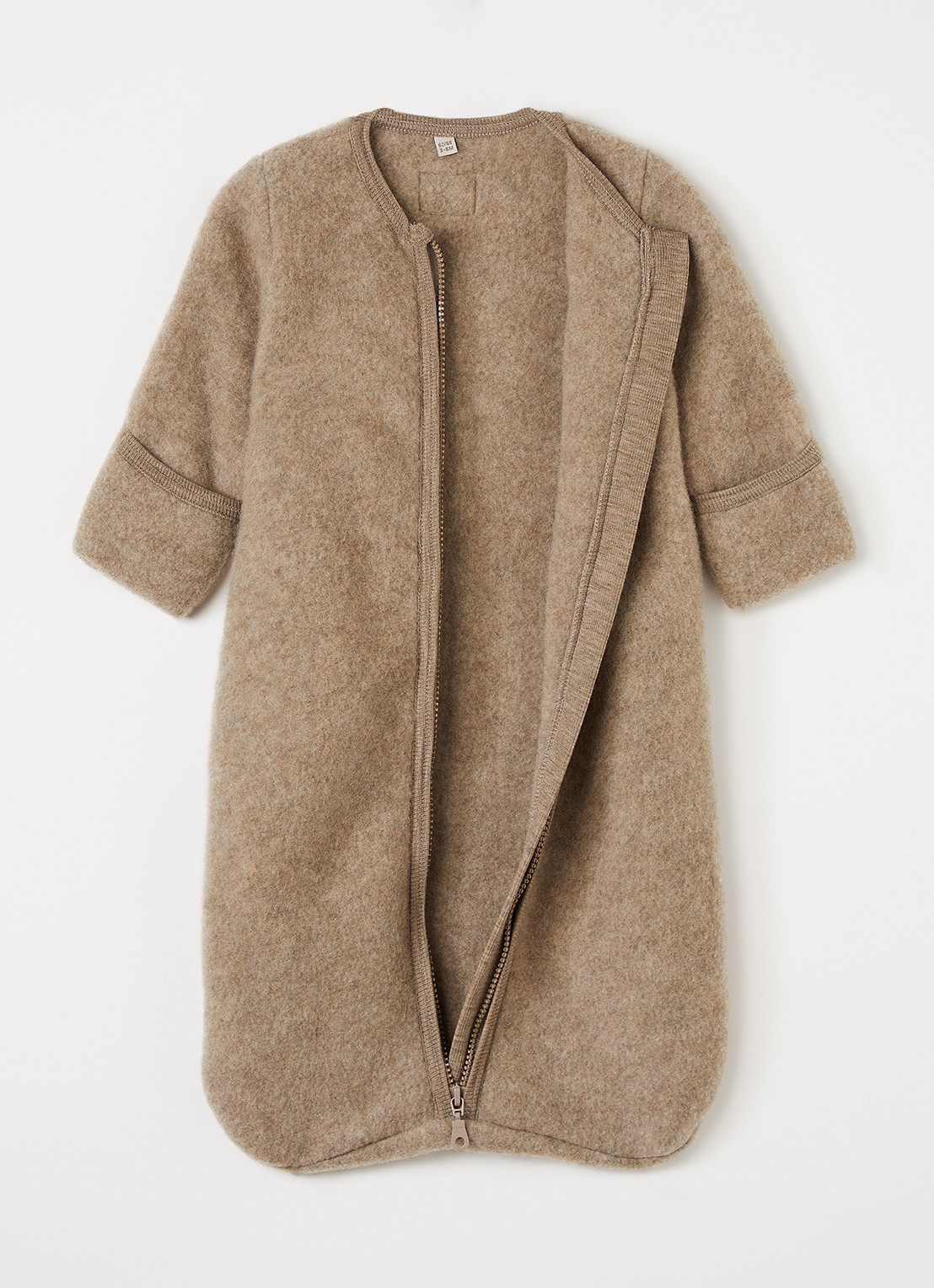 Huttelihut Trappelzak van wol - voorkant 2 beige