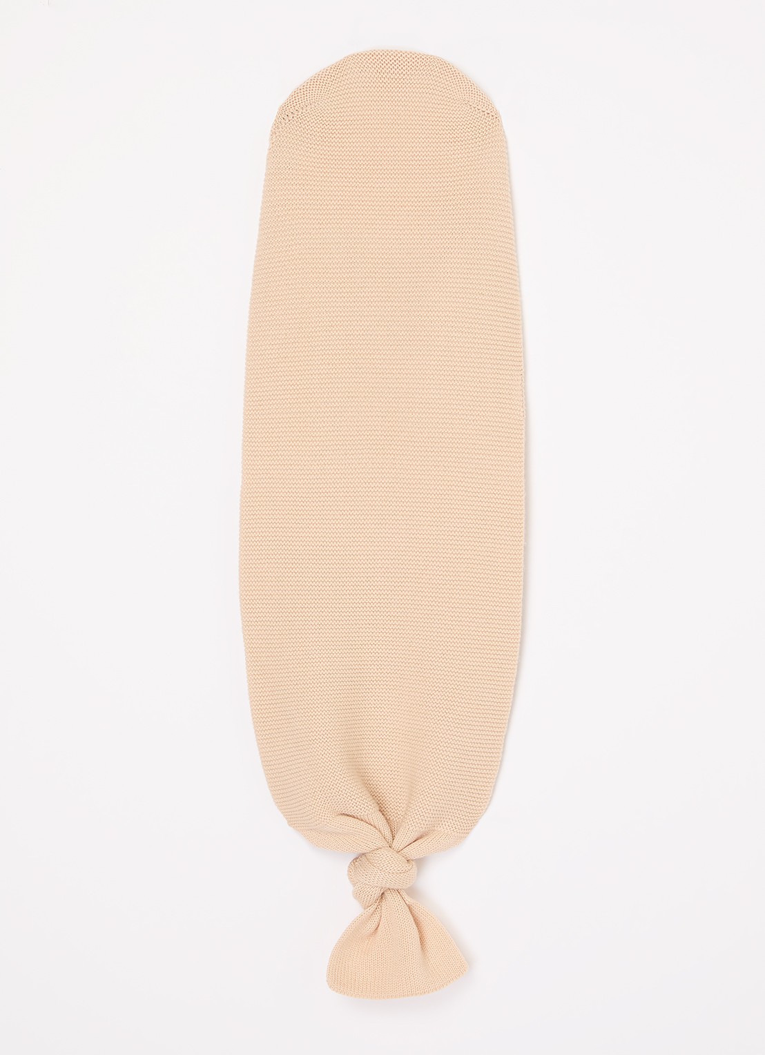 Hvid Cocoon van merino wol - achterkant 3 creme