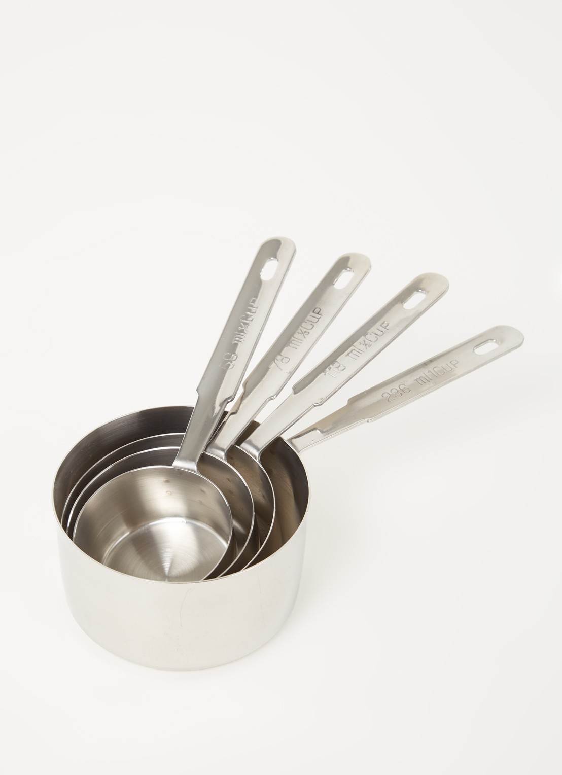 ibili Maatlepel set van 4  - detail zilver