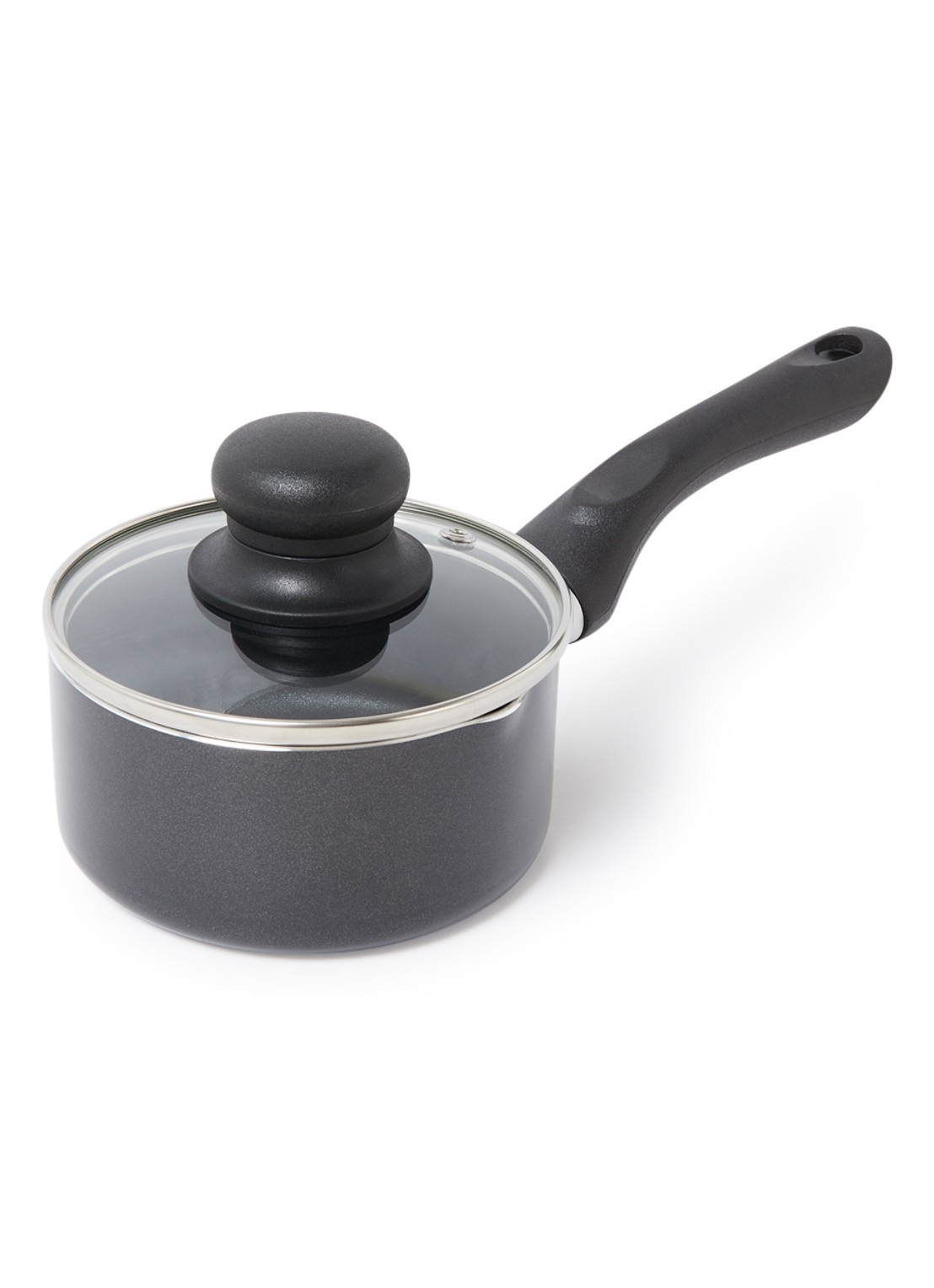 ibili Mini steelpan Ø12 cm - voorkant zwart