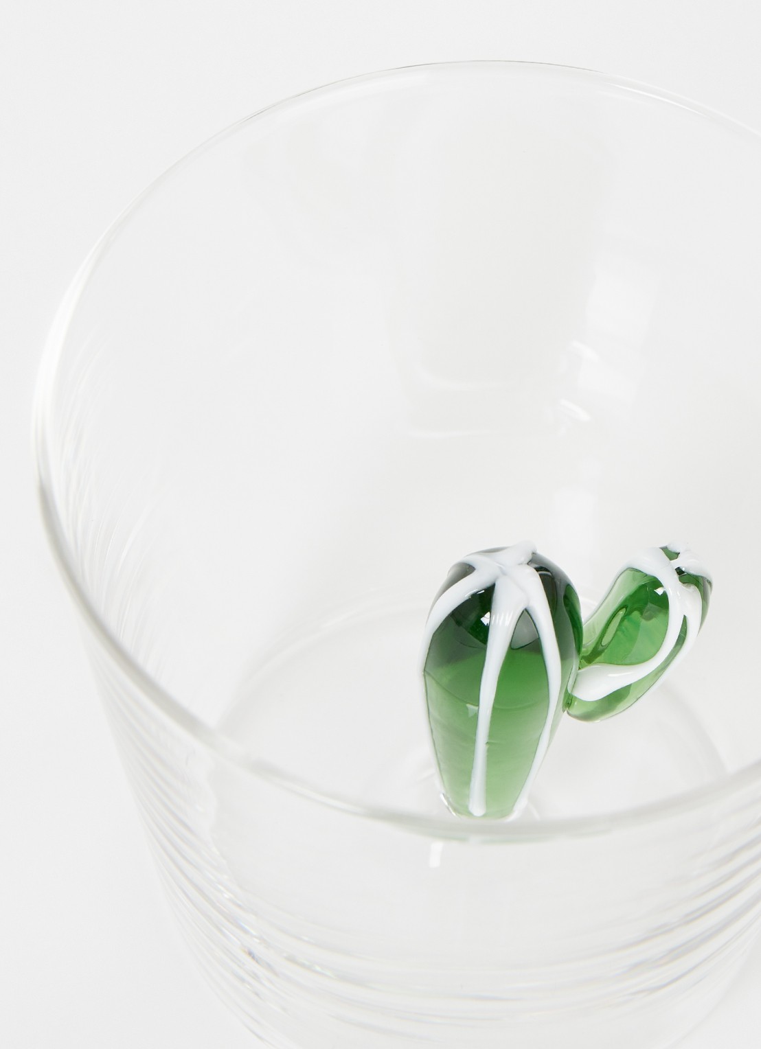 Ichendorf Milano Cactus Green waterglas 35 cl - voorkant 2 transparant
