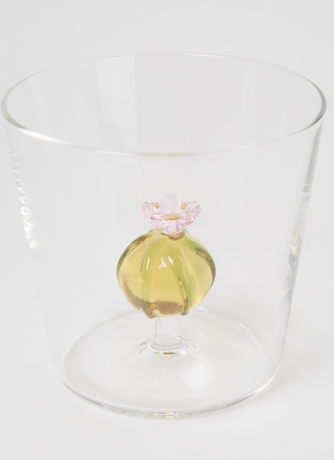 Ichendorf Milano Cactus Pink Flower waterglas 35 cl - voorkant 2 transparant